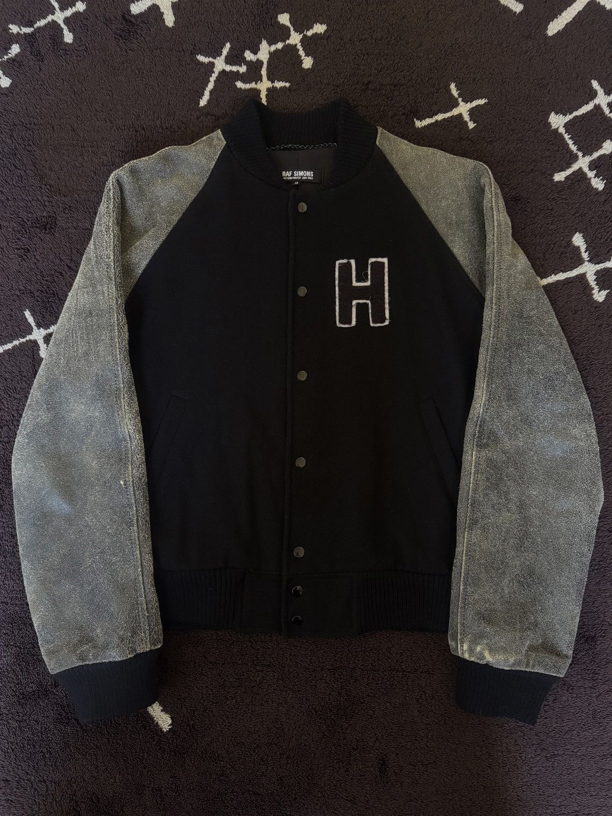 Raf Simons Raf Simons AW2002-2003 Virgina Creeper varsity jacket Size US L / EU 52-54 / 3 - 2 Thumbnail
