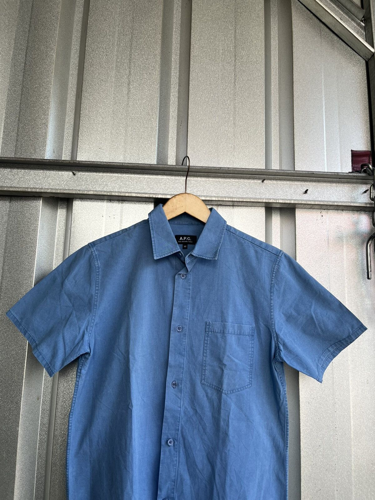A.P.C. a.p.c short sleeve button shirt /cdg/kapital/isseymiyake Size US S / EU 44-46 / 1 - 2 Thumbnail