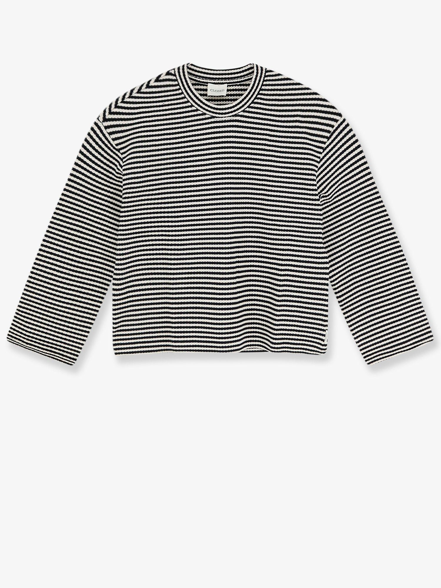 CLOSED Striped Cotton Sweater Size L / US 10 / IT 46 - 1 Thumbnail
