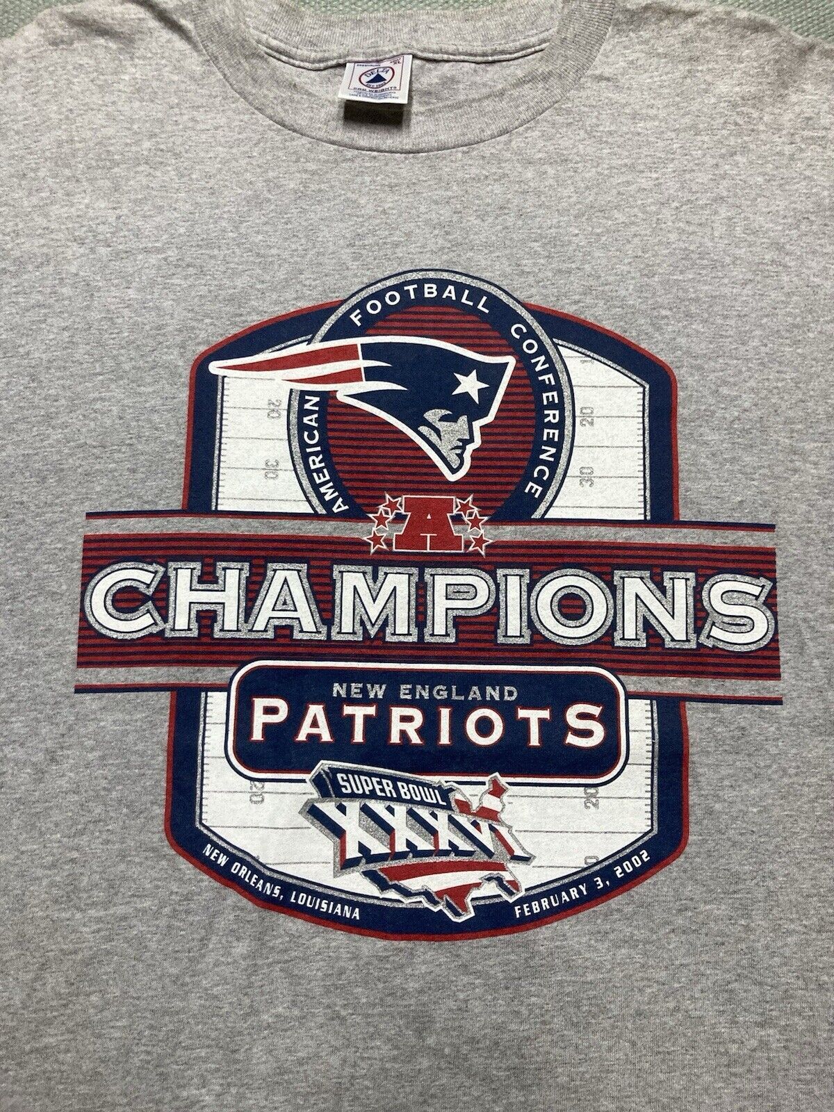 NFL × Vintage VTG New England patriots t shirt 2002 champions NFL XL Size US XL / EU 56 / 4 - 3 Thumbnail