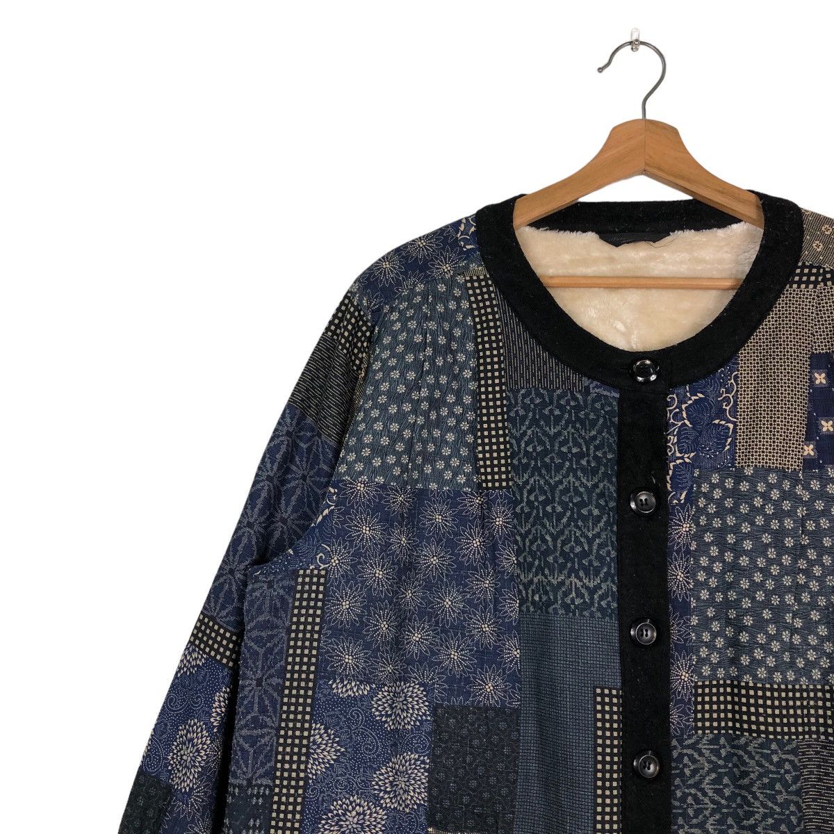 Indigo 🔥Vintage Button Jacket Indigo Sissoko Blue Issey Miyake Size US L / EU 52-54 / 3 - 7 Thumbnail