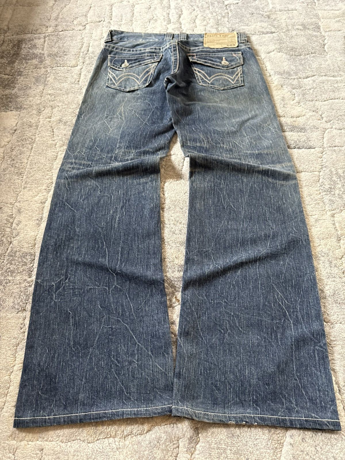 Edwin Edwin 503 Blue Trip Medium Wash Flared Jeans Size US 29 - 2 Thumbnail