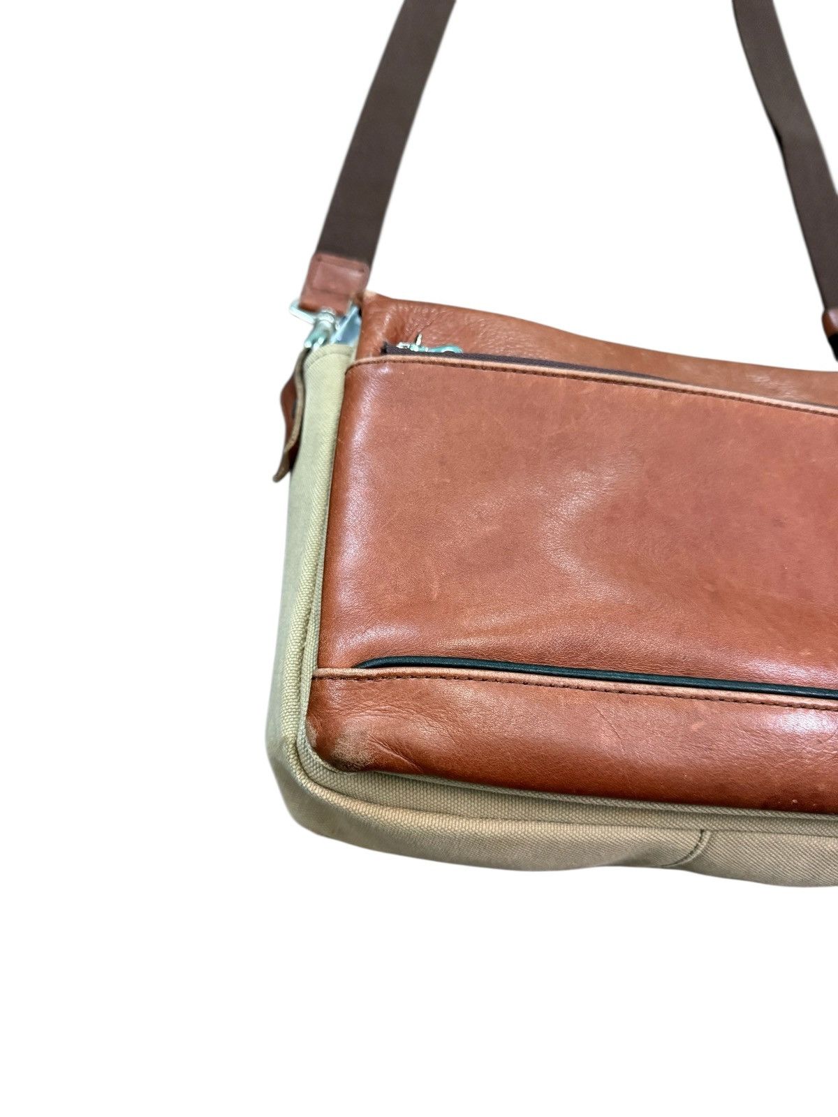 Japanese Brand RARE BAGGY PORT LEATHER CROSSBODY BAG Size ONE SIZE - 4 Thumbnail