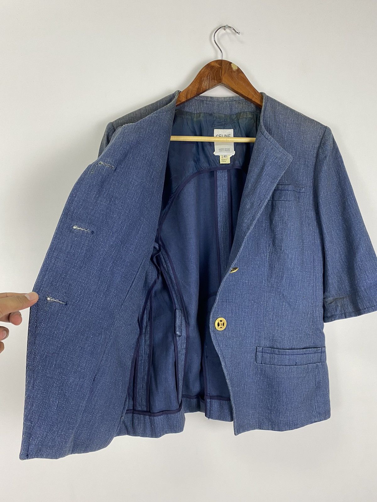 Celine × Vintage Vintage Celine Paris denim jacket Size M / US 6-8 / IT 42-44 - 3 Thumbnail