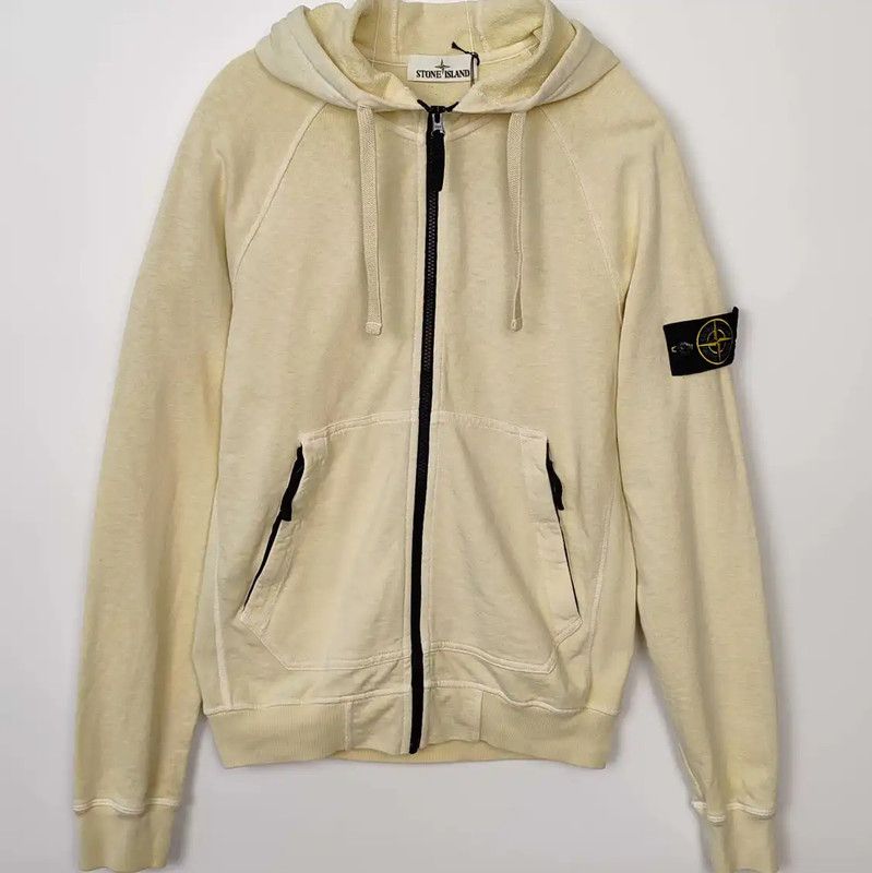 Stone Island Stone Island Men's Light Yellow Cotton Jacket 0089 Size US S / EU 44-46 / 1 - 1 Thumbnail