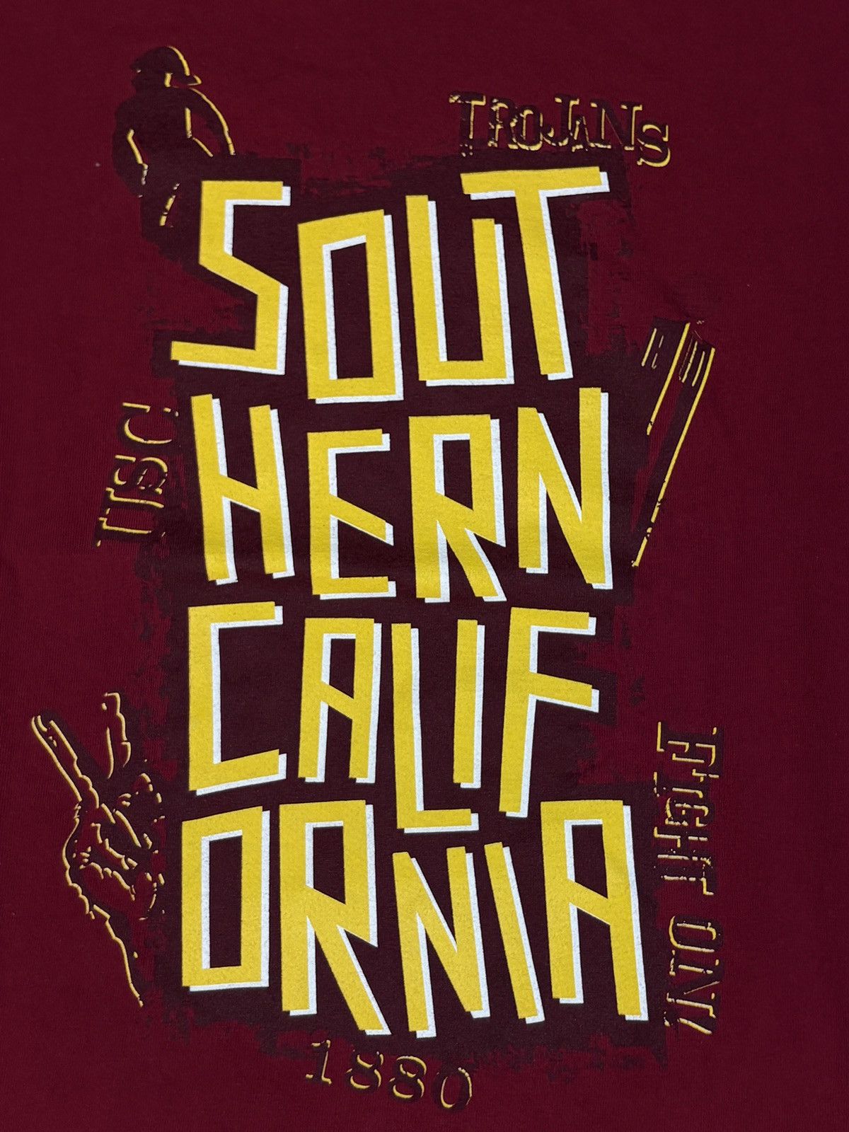 NCAA Vintage 1990s GILDAN USC “Southern California” Size XL 0534 Size US XXL / EU 58 / 5 - 4 Thumbnail