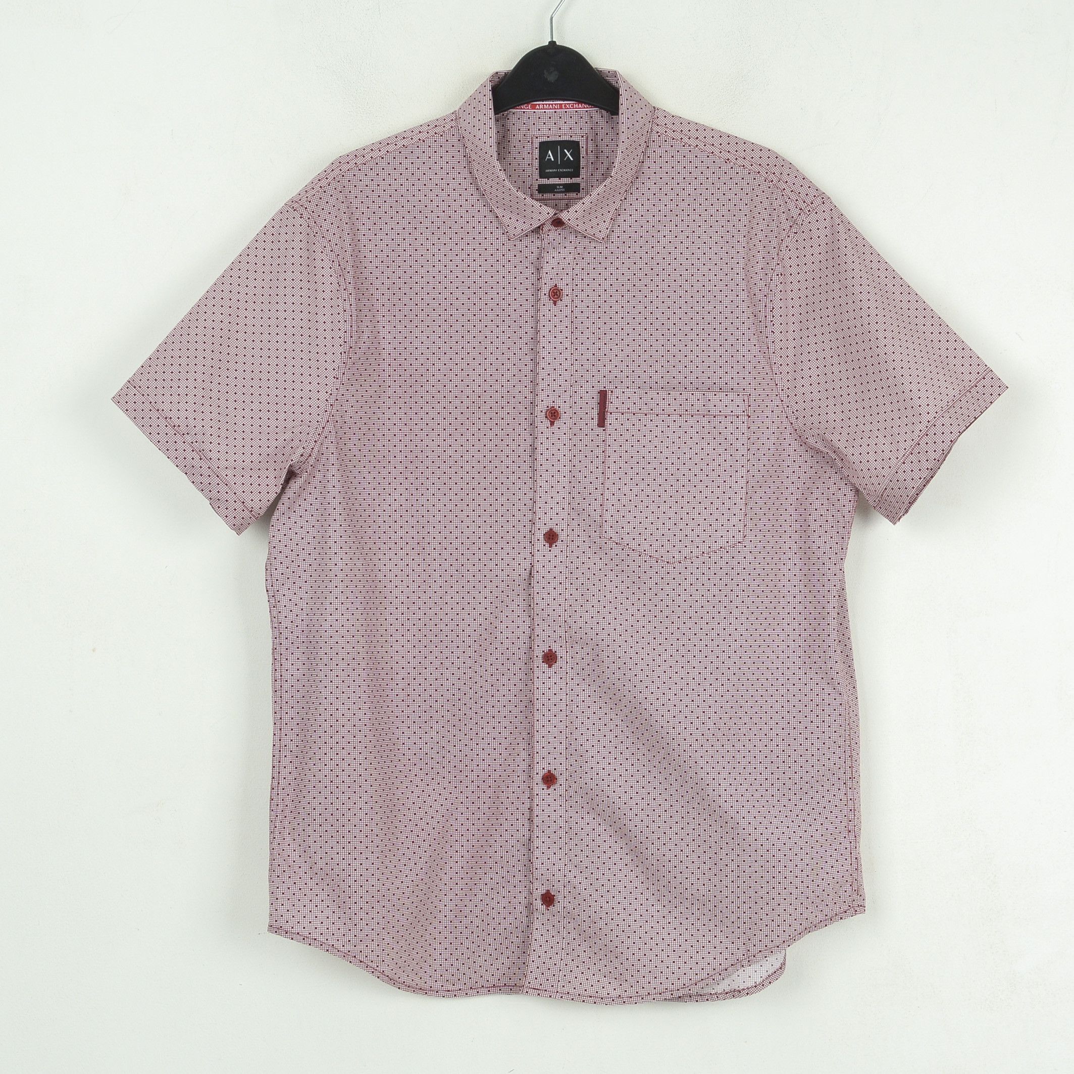 Armani ARMANI Exchange Men Shirt Slim Adjustee Casual Short Sleeve Size US XL / EU 56 / 4 - 1 Thumbnail