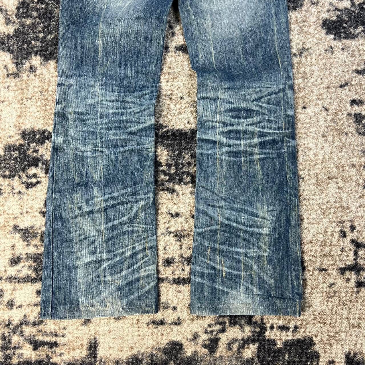 Japanese Brand Avant Garde Jqpanese Distressed Style Flared Jeans Size 27" / US 4 / IT 40 - 9 Thumbnail