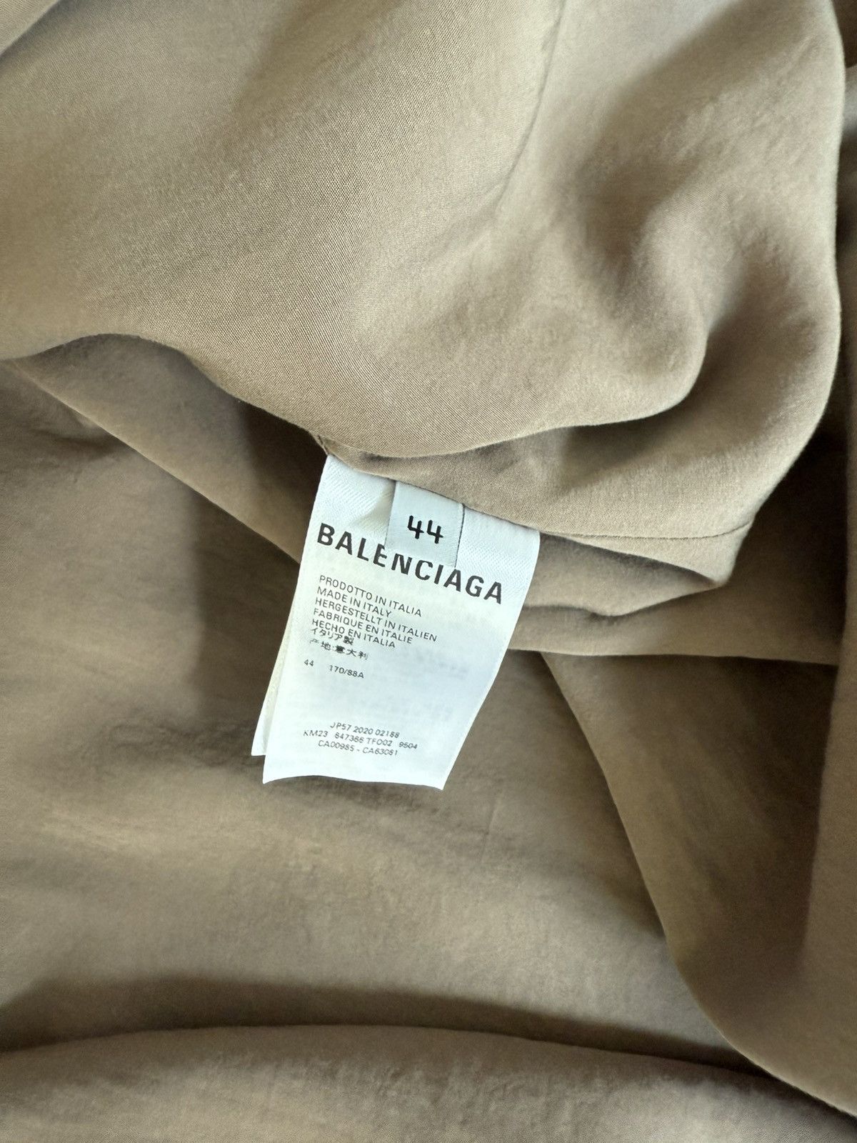 Balenciaga Balenciaga SS2020 Fluid Poplin coat Size US S / EU 44-46 / 1 - 5 Thumbnail
