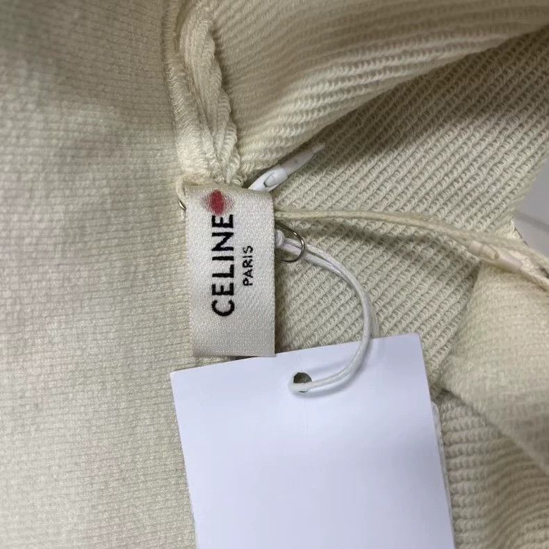 Celine Celine Ivory Logo Print Relaxed Shorts Size 41" - 3 Thumbnail