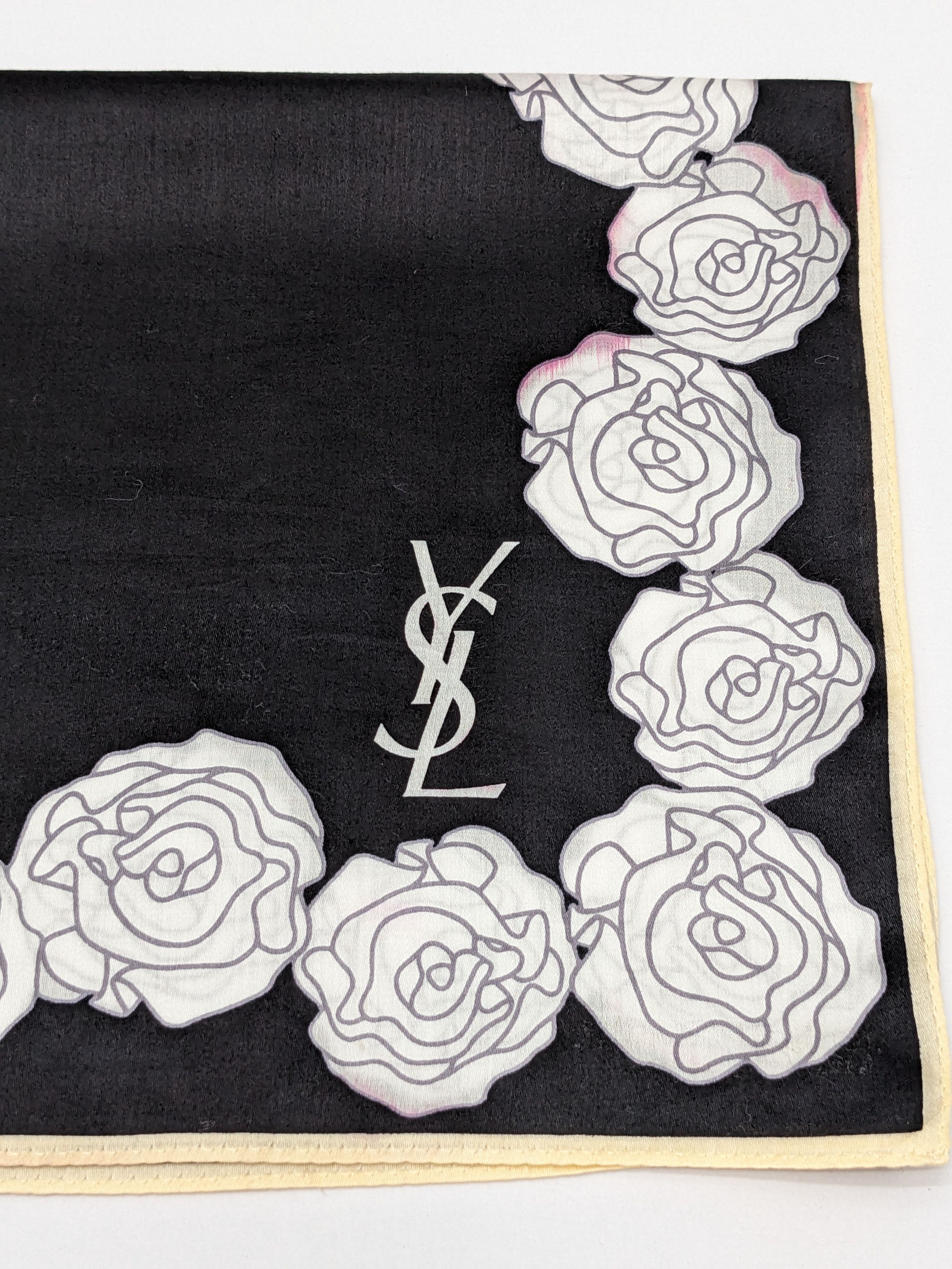Yves Saint Laurent Yves Saint Laurent YSL Silk-Blend Handkerchief Size ONE SIZE - 2 Thumbnail