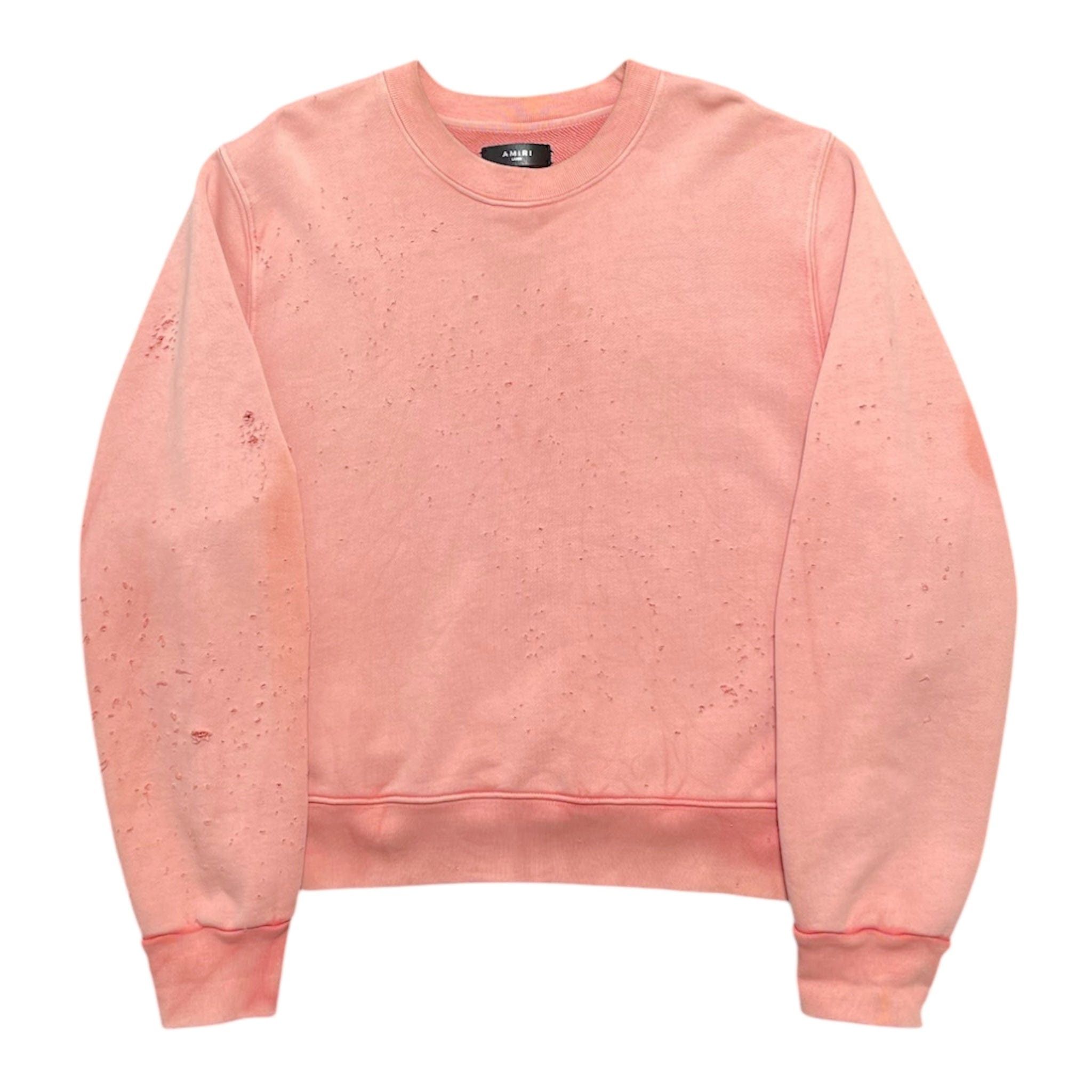 Amiri Amiri Shotgun Crewneck Sweatshirt Rose Size US L / EU 52-54 / 3 - 1 Thumbnail