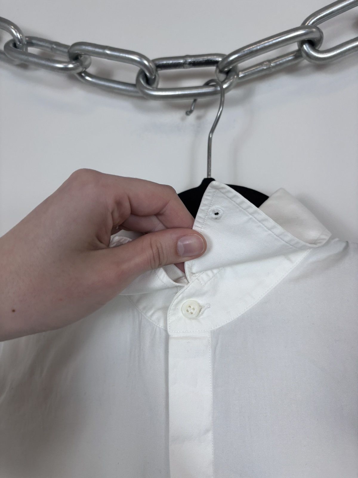 Dsquared2 Dsquared2 Men’s White Button Up Long Sleeve Dress Shirt Size US S / EU 44-46 / 1 - 4 Thumbnail