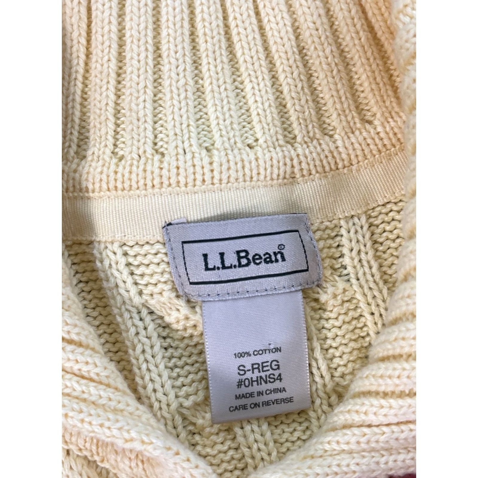 Vintage L.L. Bean Cardigan Sweater Womens Small Short Sleeve Cable Knit Chunky Yellow Y2K Size S / US 4 / IT 40 - 4 Thumbnail