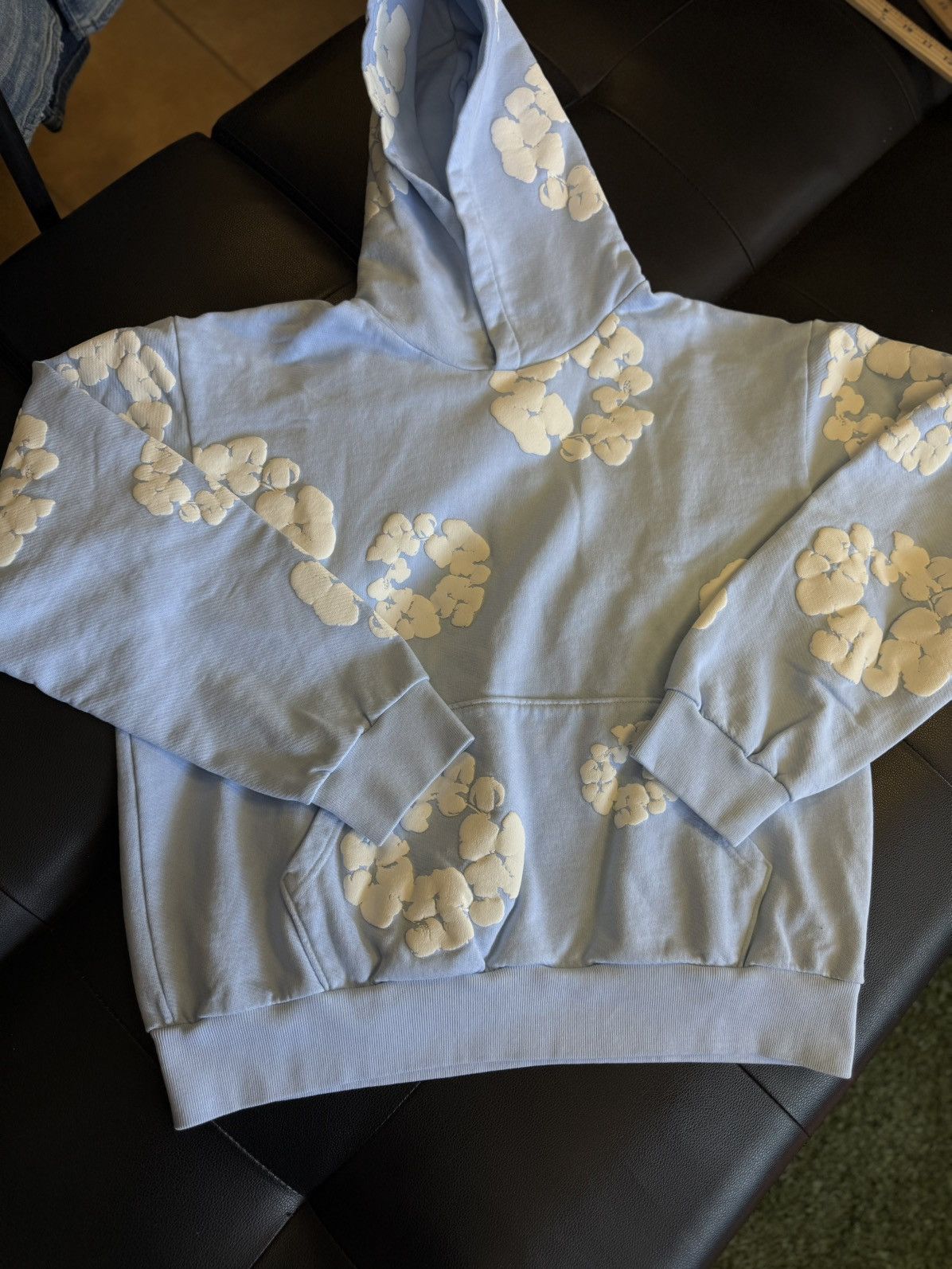 DENIM TEARS Denim Tears Cotton Wreath Hoodie Size M Blue (NEW) Size US M / EU 48-50 / 2 - 3 Thumbnail