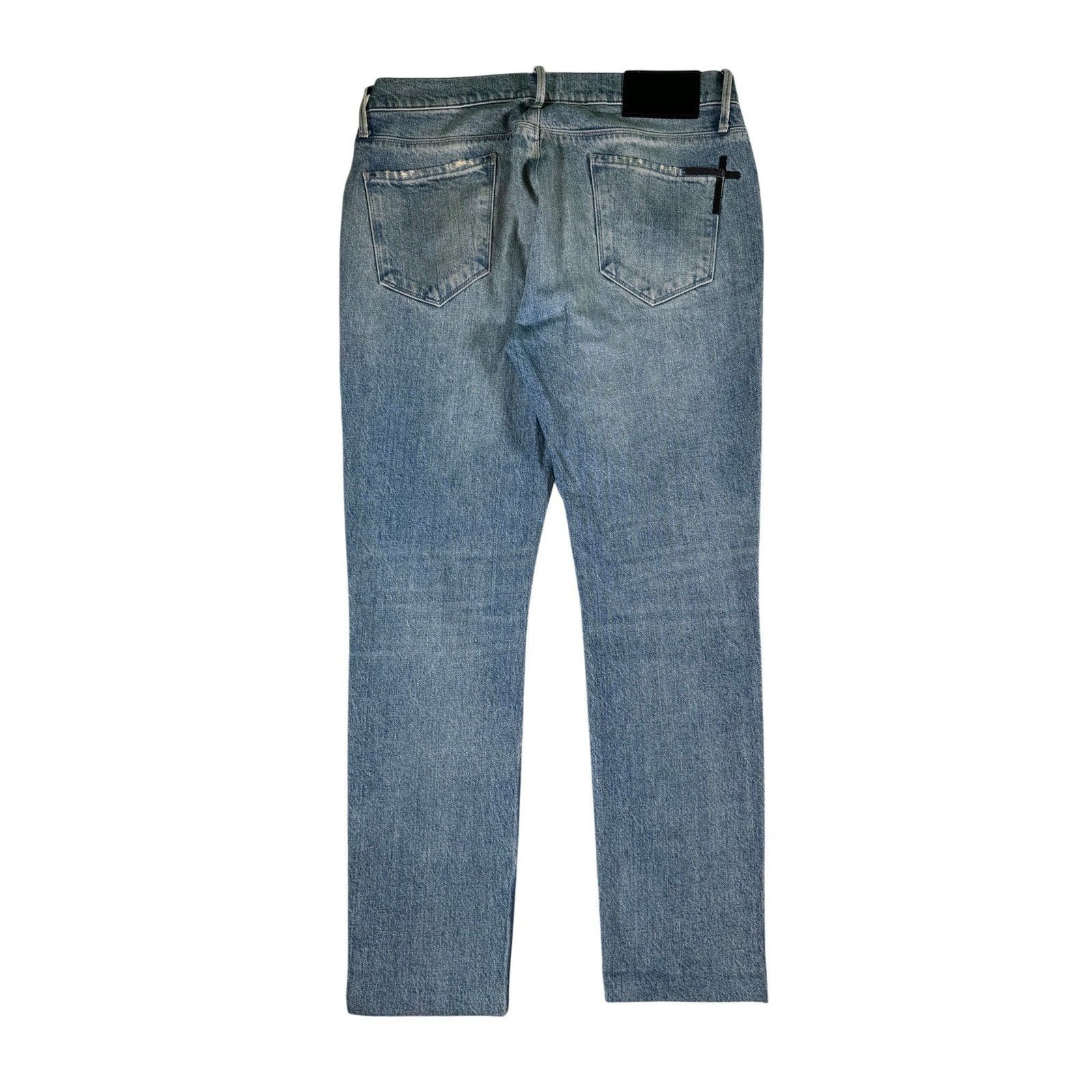 Rta RTA Embroidered Logo Light Wash Jeans Size US 32 / EU 48 - 2 Thumbnail