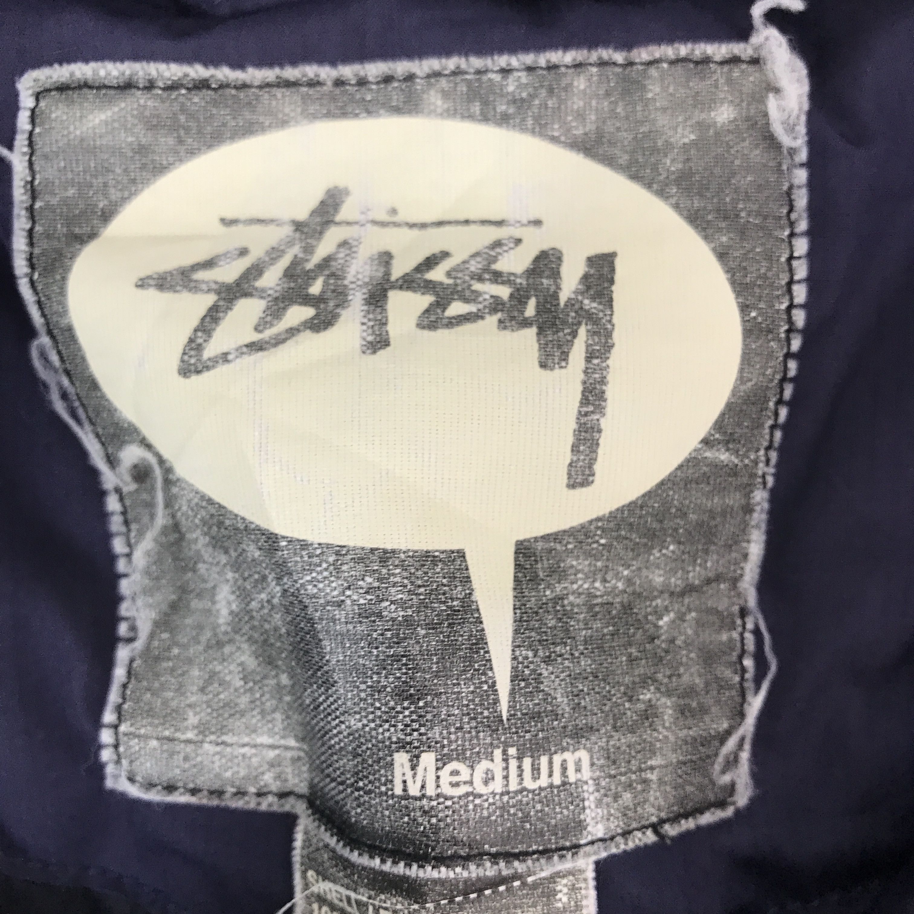 Japanese Brand × Stussy Vintage Stussy puffer purple hoodie Jacket Size US L / EU 52-54 / 3 - 10 Thumbnail
