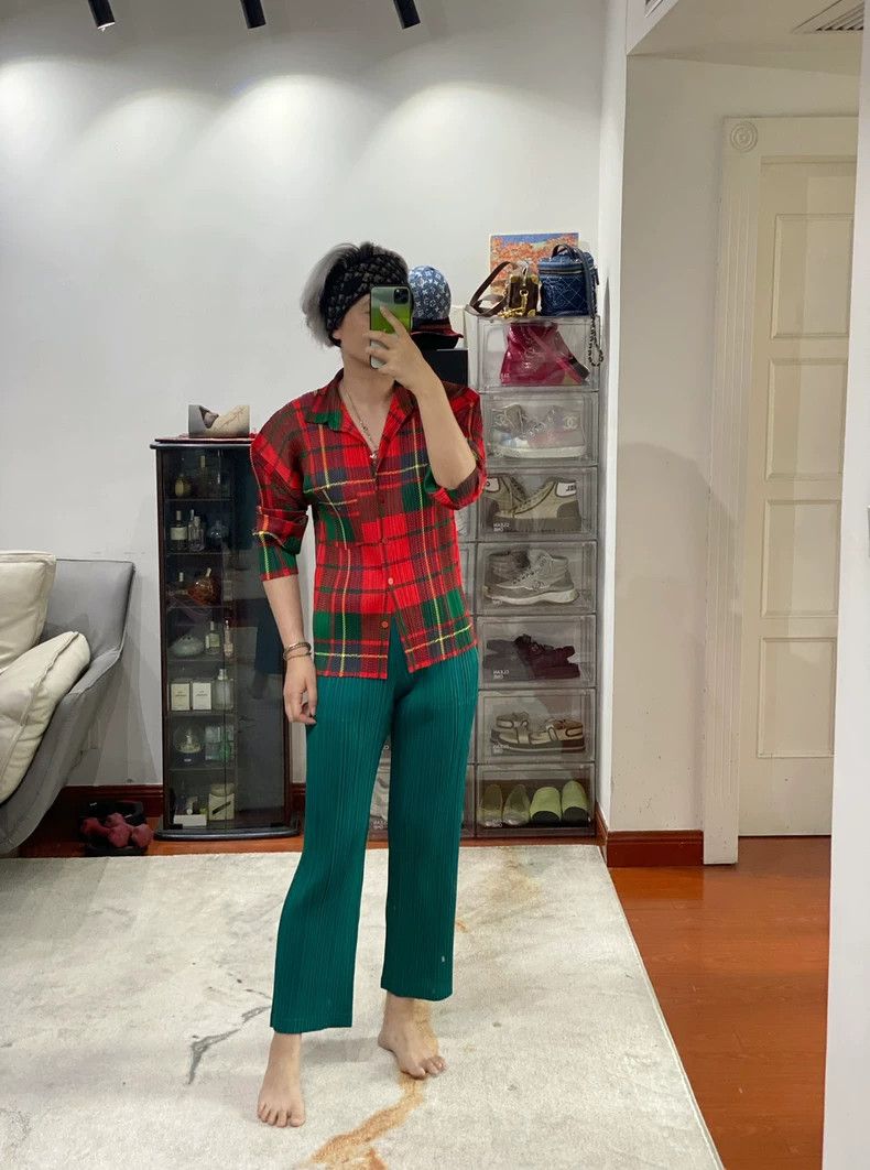 Issey Miyake Issey Miyake size:4 Christmas red and green checkered card Size XS / US 0-2 / IT 36-38 - 8 Thumbnail
