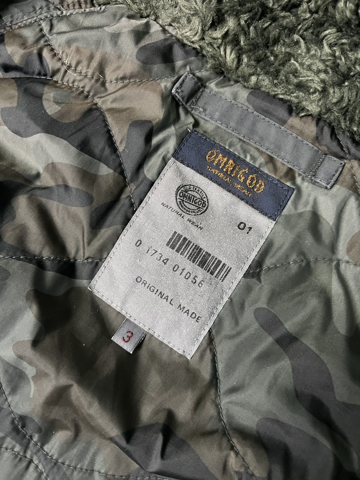 If Six Was Nine × OMNIGOD Omnigod Camo Lining Army N3B Style Fur Hood Bono Jacket Size US L / EU 52-54 / 3 - 14 Thumbnail