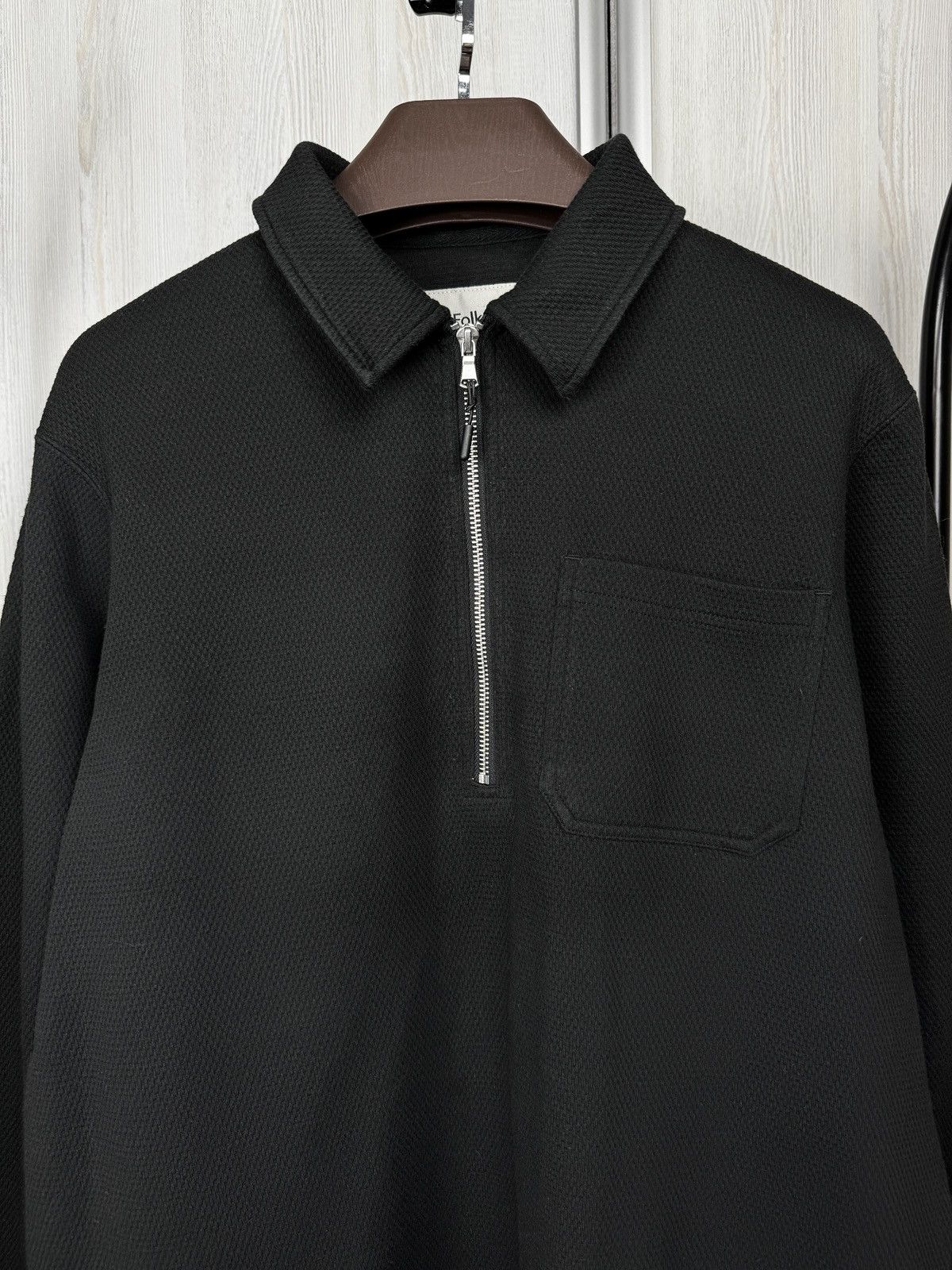 Folk Folk 1/4 Zip Black Jumper Mens Size M Sweater Size US M / EU 48-50 / 2 - 3 Thumbnail
