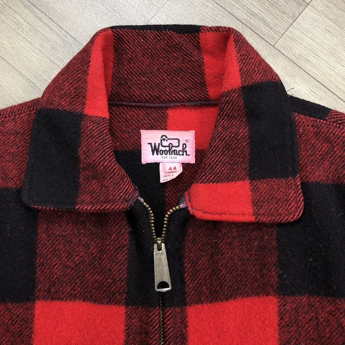 Woolrich Woolen Mills Vintage 60s Woolrich Buffalo Plaid Wool Mackinaw USA Outer Size US XL / EU 56 / 4 - 4 Thumbnail