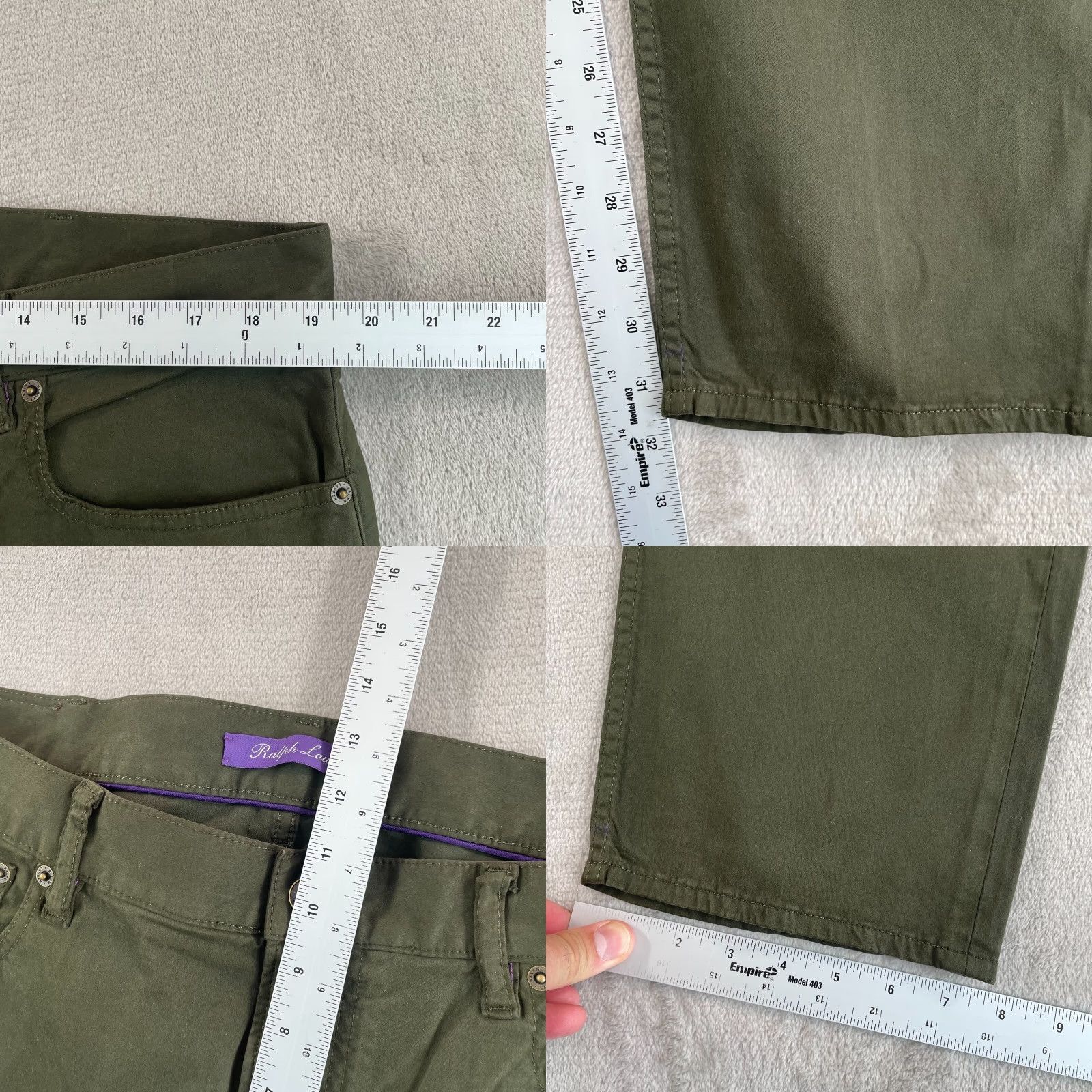 Ralph Lauren Purple Label Ralph Lauren Purple Label Slim Fit Stretch Sateen Pants Men 38x32 Loden NWT 95 Size US 38 / EU 54 - 8 Thumbnail