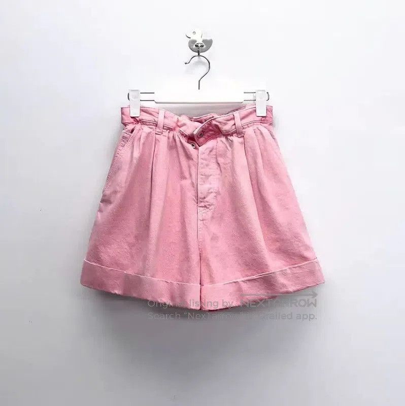 Miu Miu Miu Miu Pink Denim Logo Women's Shorts . Size 23" - 1 Thumbnail