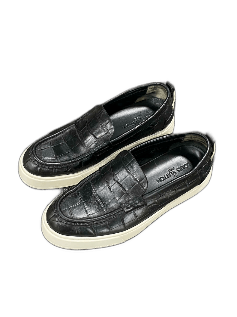 Louis Vuitton Louis Vuitton Leather Logo Slip-On Sneakers-yf Size US 10.5 / EU 43-44 - 1 Thumbnail