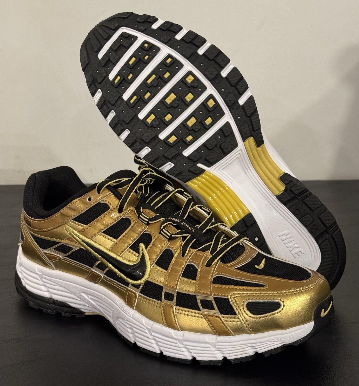 Nike Nike P-6000 Shoes Metallic Gold Black HQ3030-700 Men's 10 Size US 9 / EU 42 - 5 Thumbnail