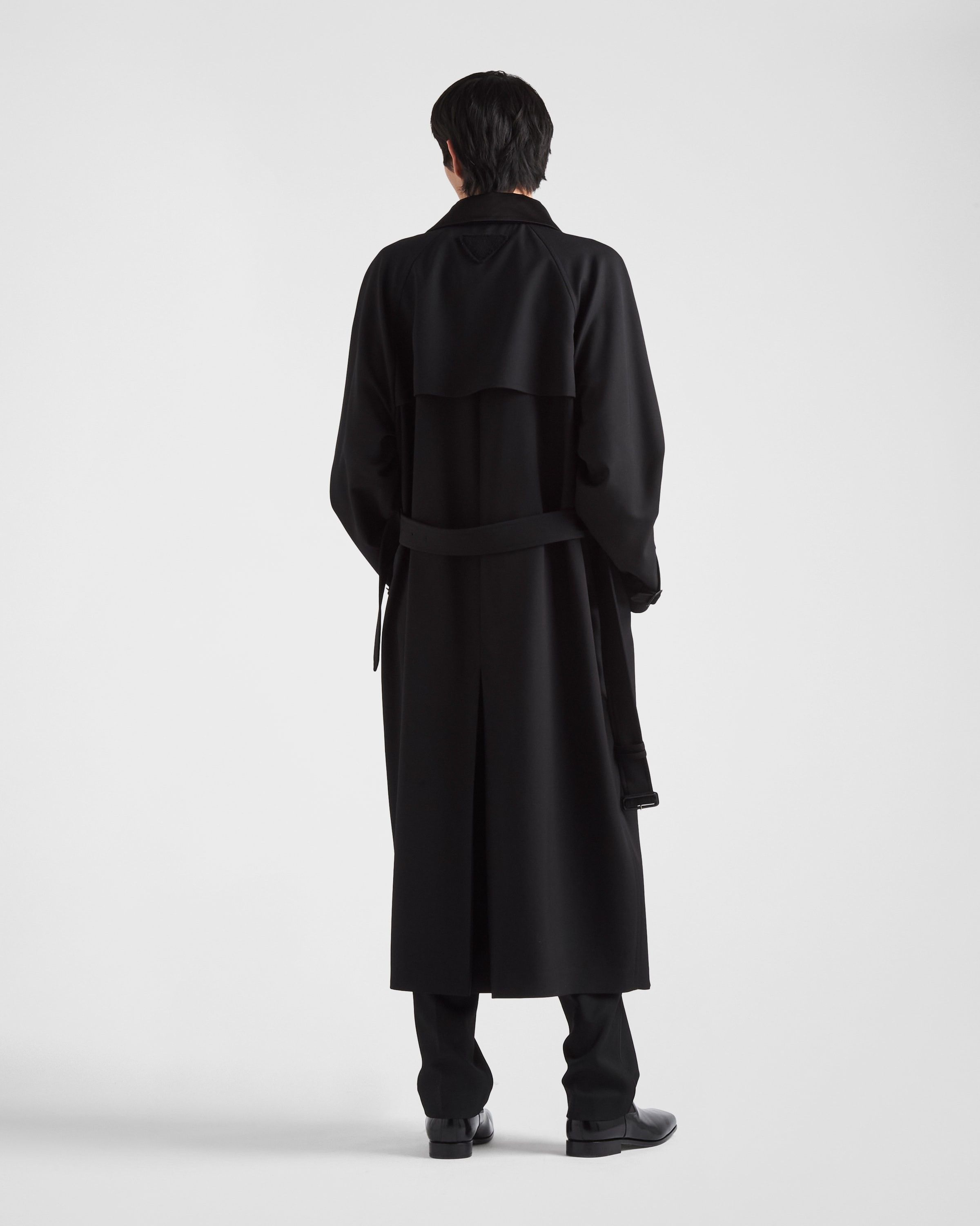 Prada o1bcso1str1025 Garbadine Wool Coat in Navy Size US M / EU 48-50 / 2 - 5 Thumbnail