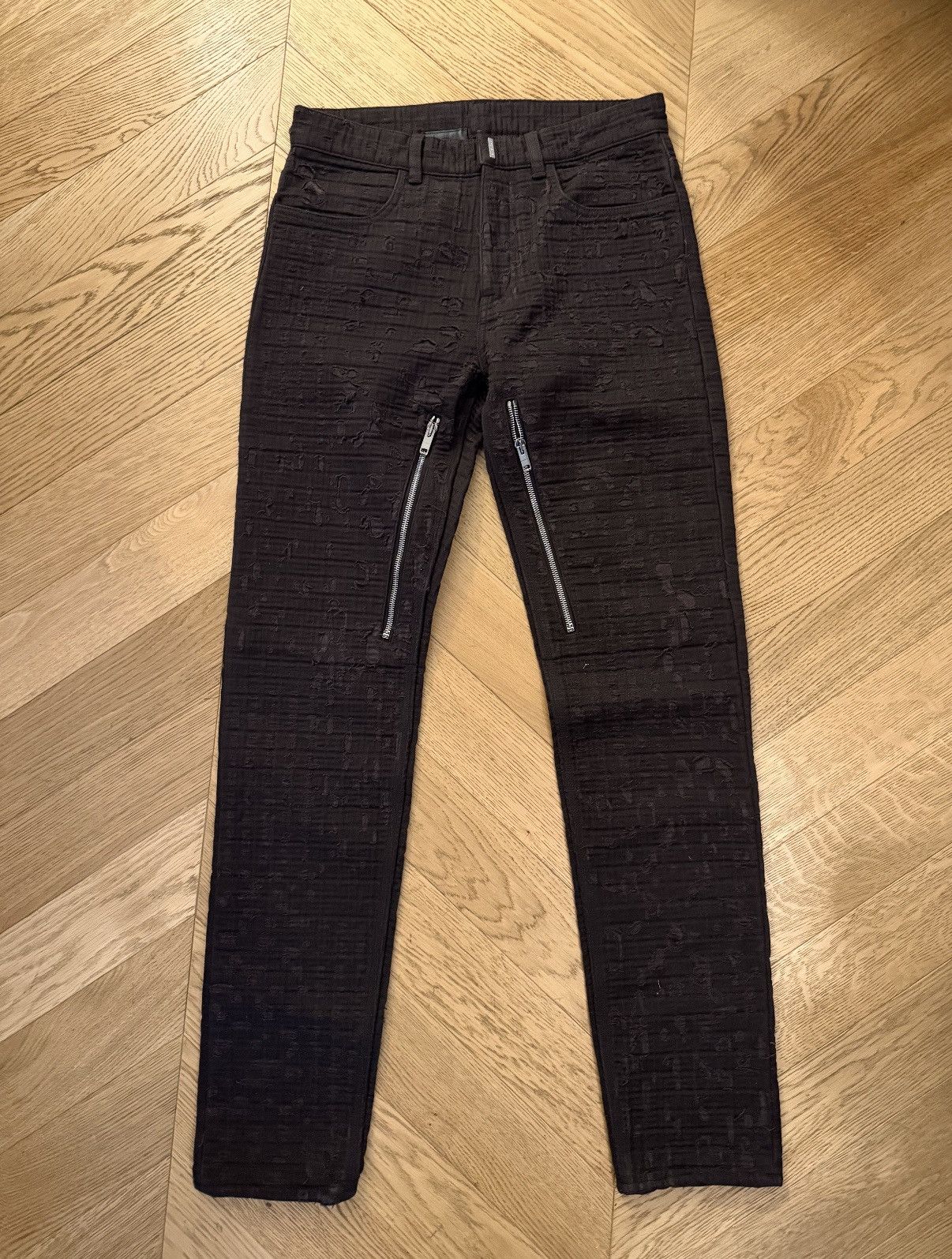 Givenchy Givenchy brown jeans boro Matthew Williams Size US 30 / EU 46 - 1 Thumbnail