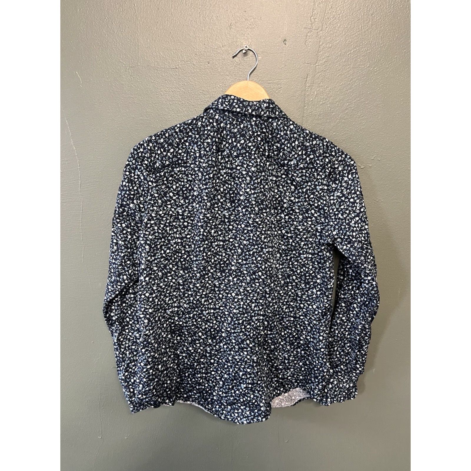 Chaps Chaps Shirt Womens Blue Floral Pattern Long Sleeve Button-Up Size M Size M / US 6-8 / IT 42-44 - 2 Thumbnail