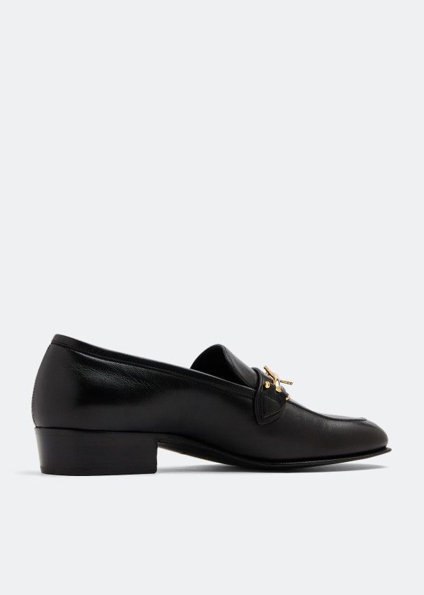 Saint Laurent Paris o1bcso1str0724 Solferino Loafers in Black Size US 8 / EU 41 - 2 Thumbnail