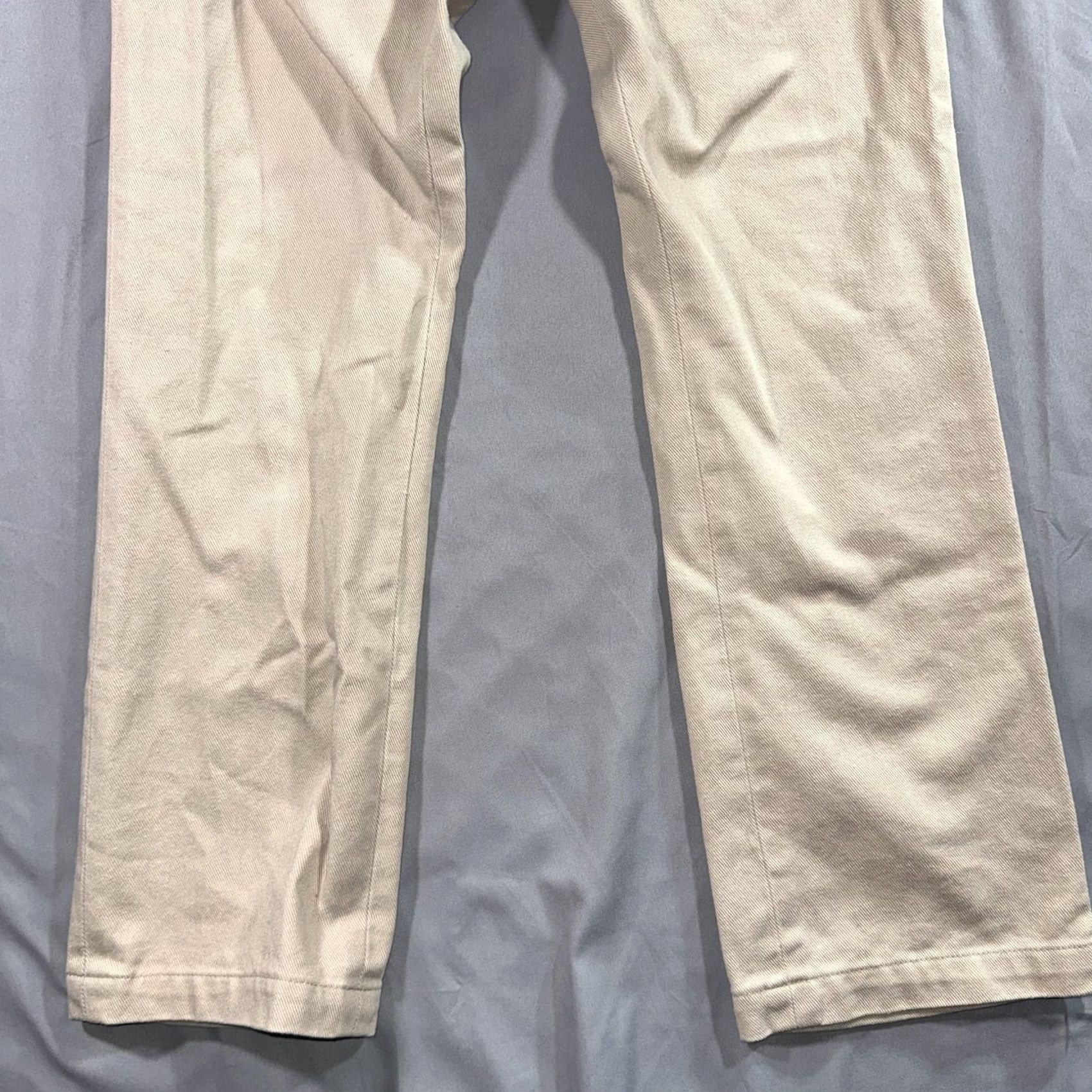 Gustin Gustin Mens 30 Beige Chino Straight Fit Button Fly Twill Pants Casual USA Size US 30 / EU 46 - 6 Thumbnail