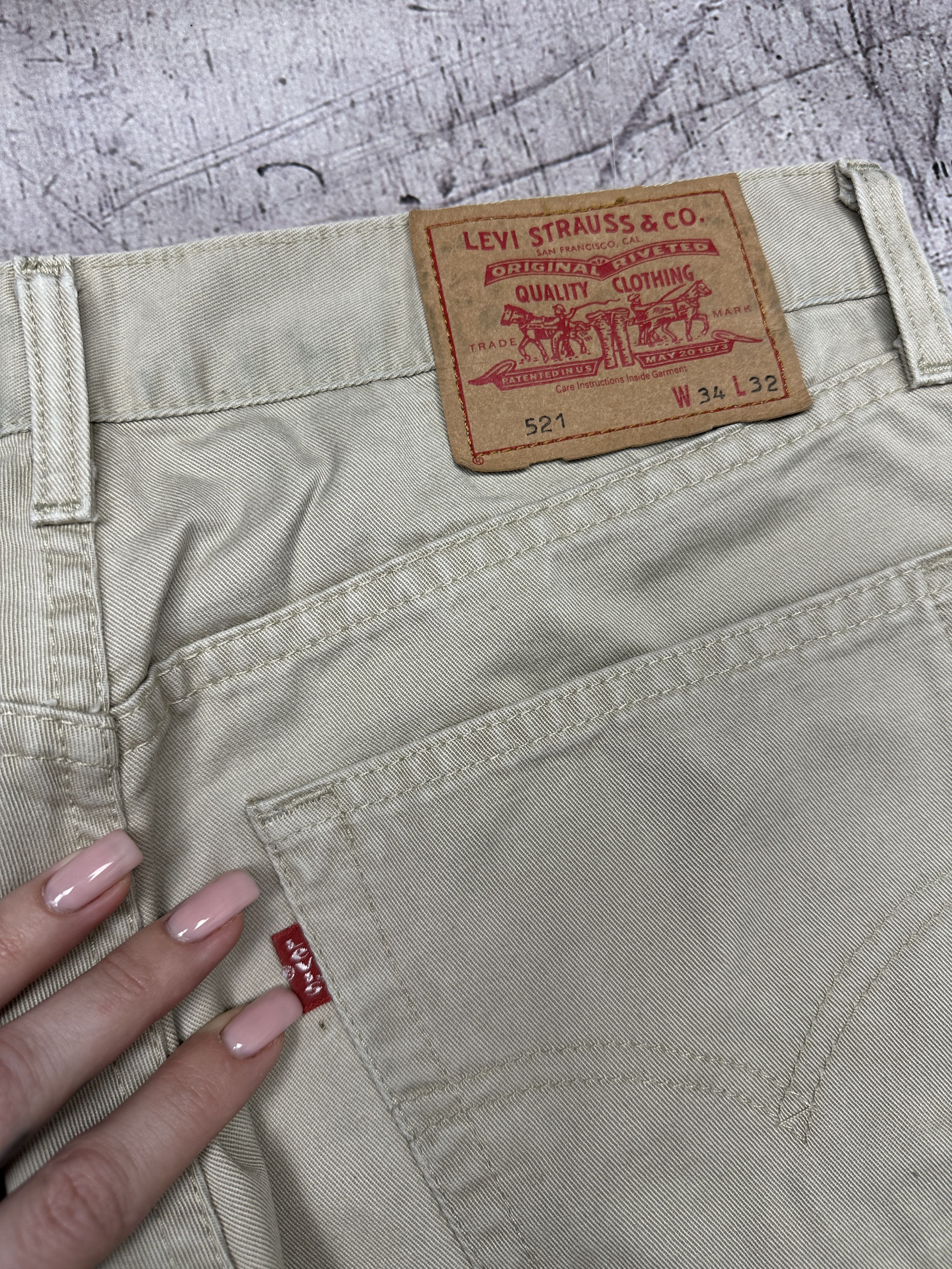 Levi's Levi's 521 Vintage Mens Denim Pants Jeans Size 34 x 32 Size US 34 / EU 50 - 3 Thumbnail