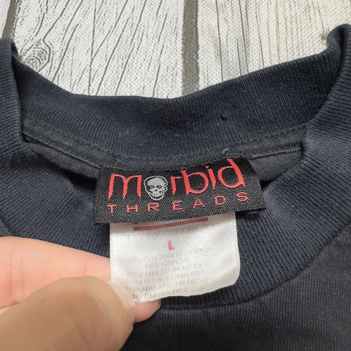 Vintage Vintage Morbid Threads tee Size US L / EU 52-54 / 3 - 4 Thumbnail