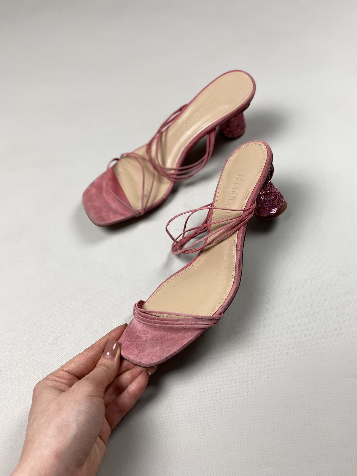 Jacquemus Jacquemus ladies suede strappy heels size 39 Size US 9 / IT 39 - 19 Thumbnail