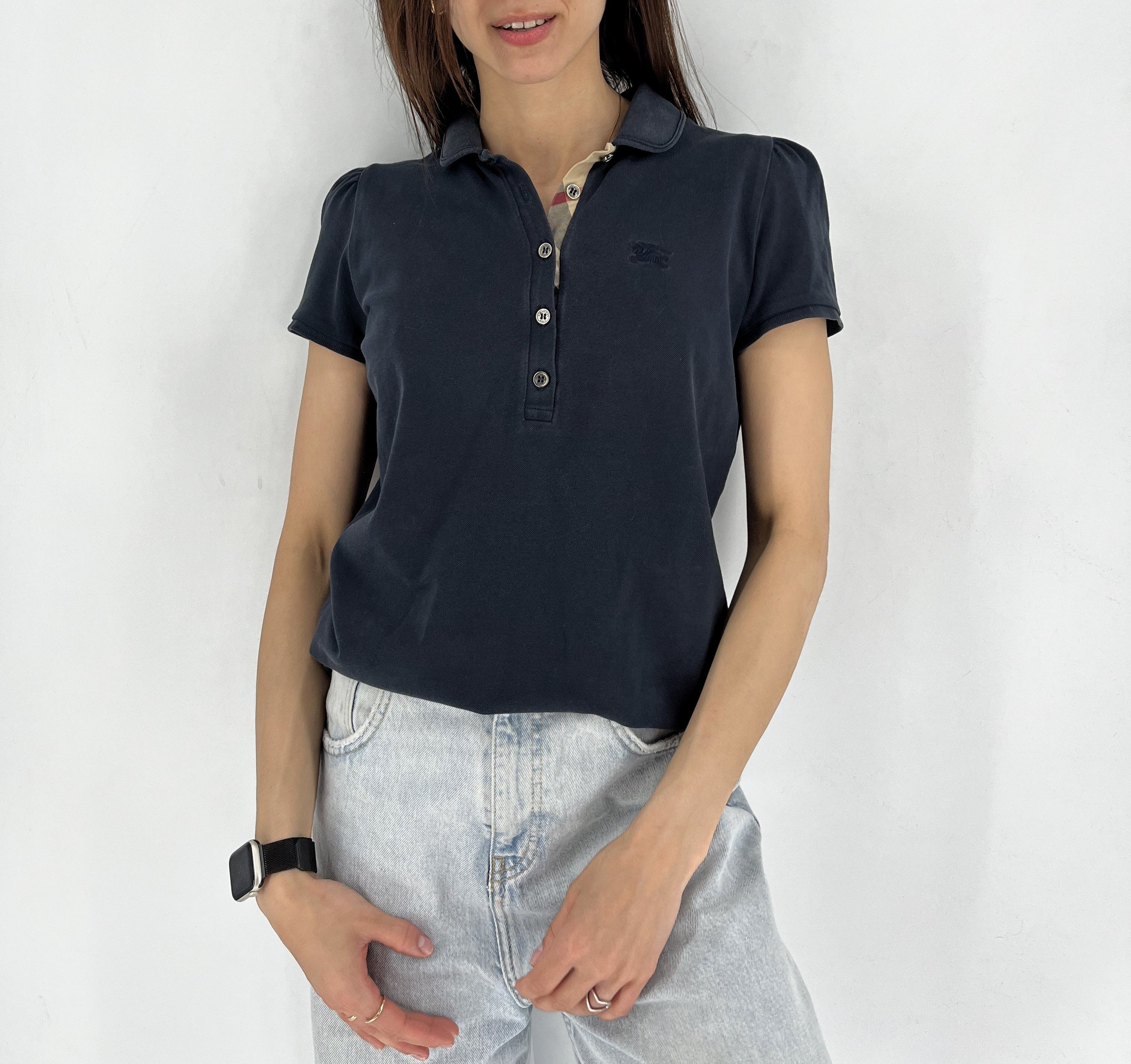 Burberry Vintage Y2K Burberry Brit Polo T-Shirt Size-M Size M / US 6-8 / IT 42-44 - 1 Thumbnail