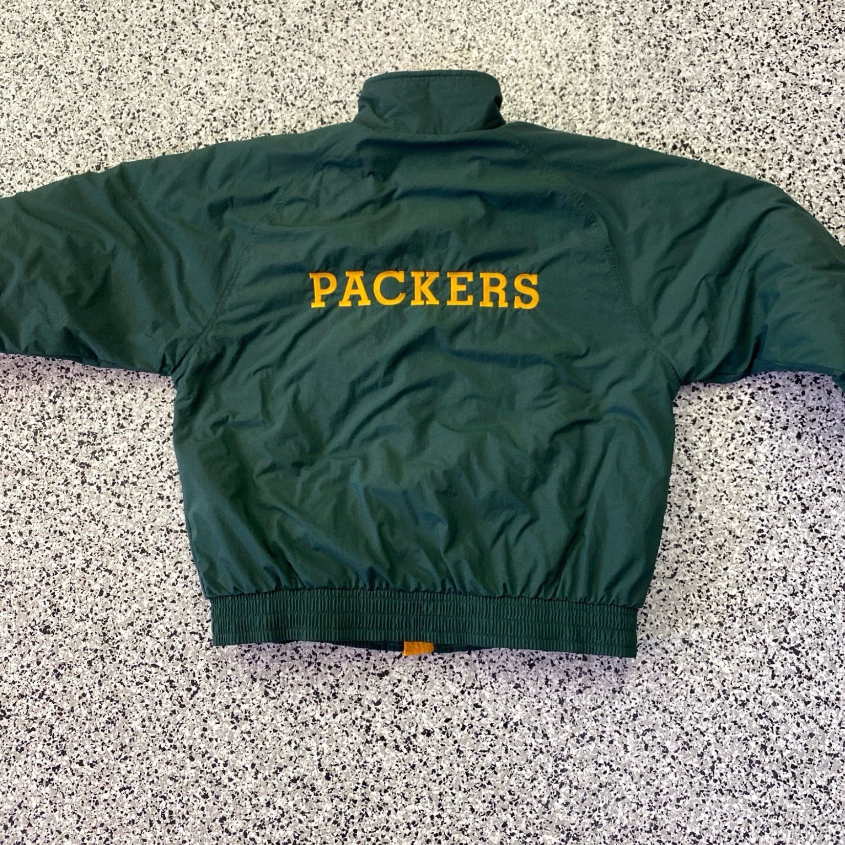 Champion VINTAGE Champion Green Bay Packers Mens Large Fleece Lined Full Zip Jacket NFL Size US L / EU 52-54 / 3 - 5 Thumbnail