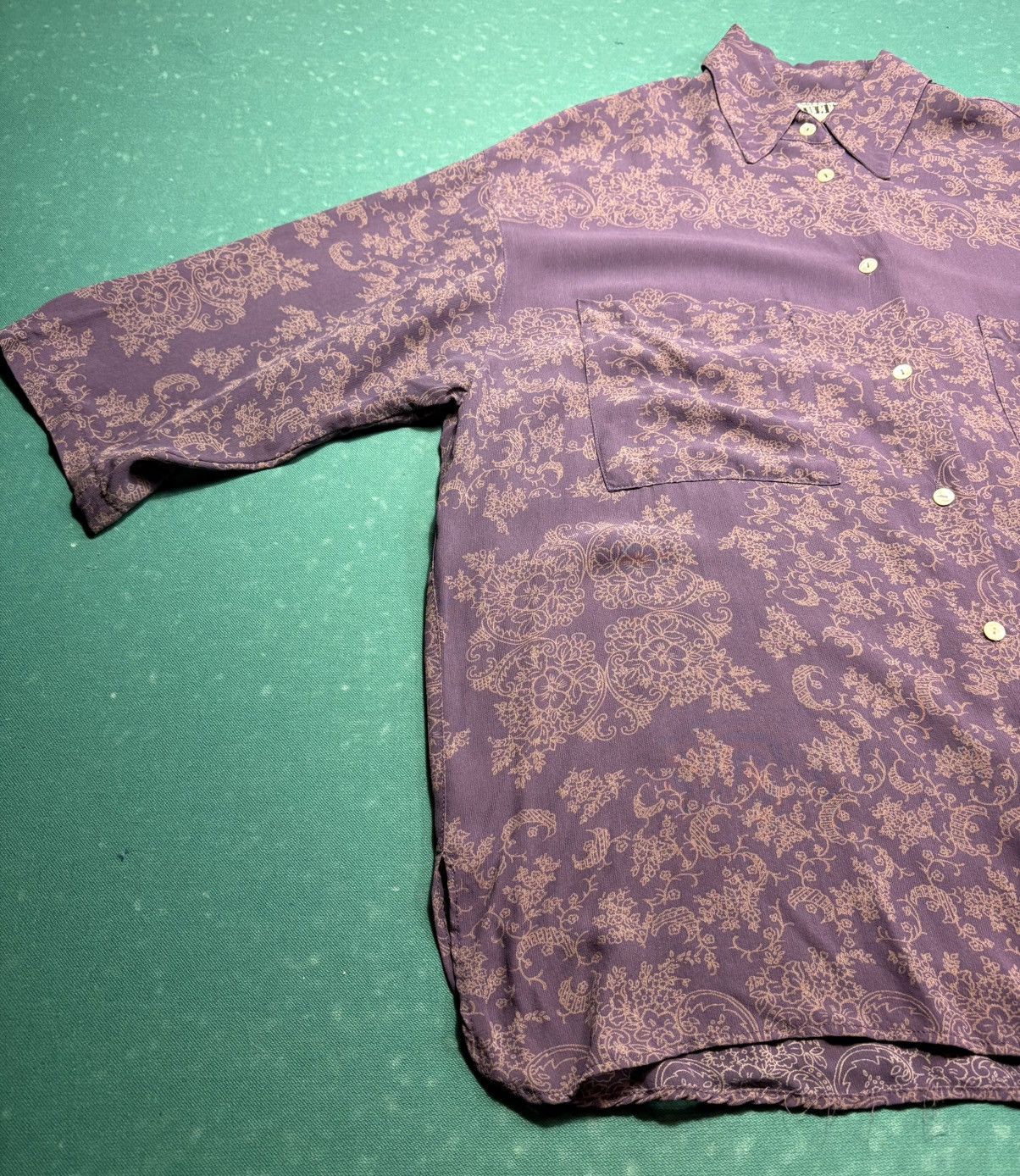 Jean Paul Gaultier Vintage Jean Paul Gaultier pour Gibo Baroque Paisley Blouse Size S / US 4 / IT 40 - 4 Thumbnail