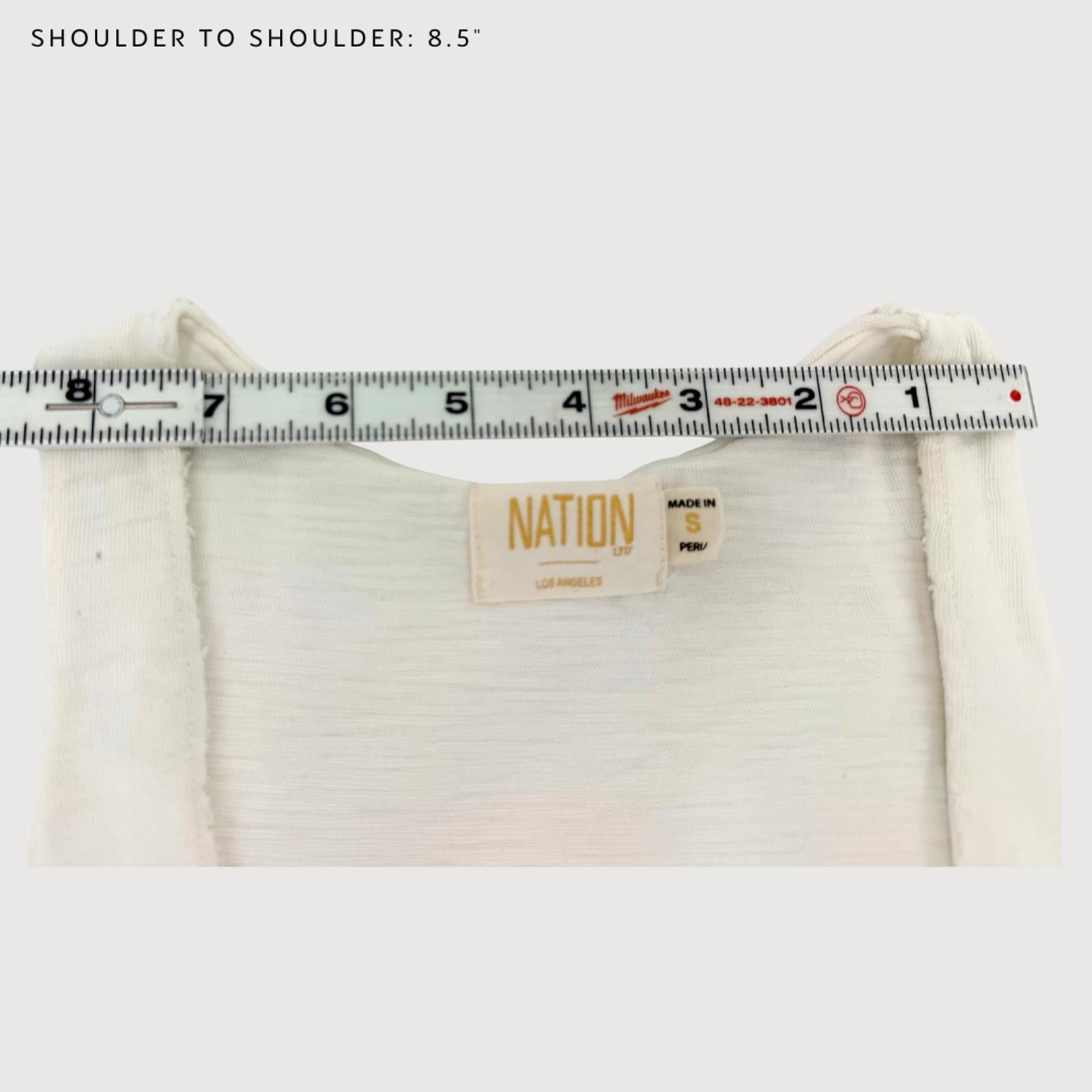Other Nation LTD Saffi Tank Raw Edge Cotton Ivory S Size S / US 4 / IT 40 - 7 Thumbnail