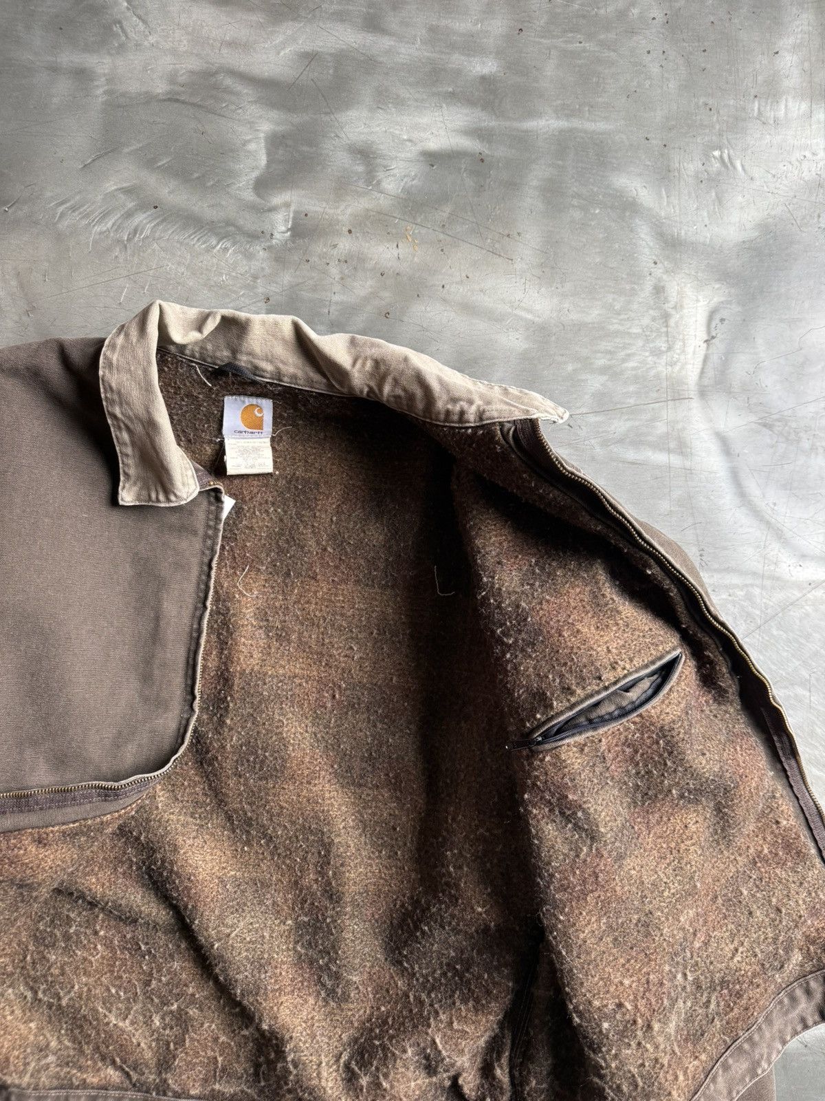 Carhartt Vintage Brown Blanket Line Carhartt jacket Size US XXL / EU 58 / 5 - 5 Thumbnail