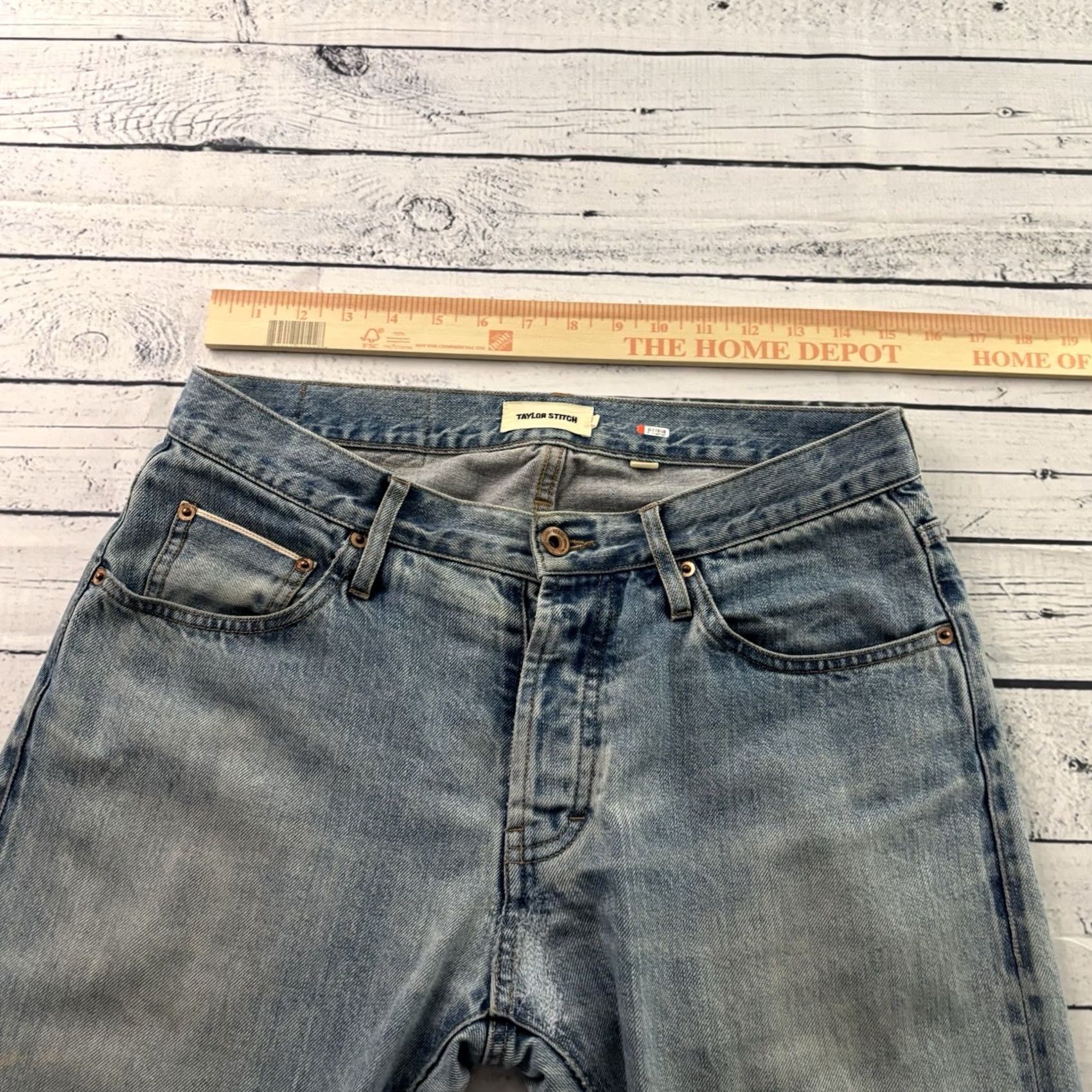 Taylor Stitch Taylor Stitch Slim Jeans Men's 31 x 33 Light Blue Denim Slim Jeans Mens 31 33 Blue Slim Fits Indicate 90s? Size US 31 - 6 Thumbnail