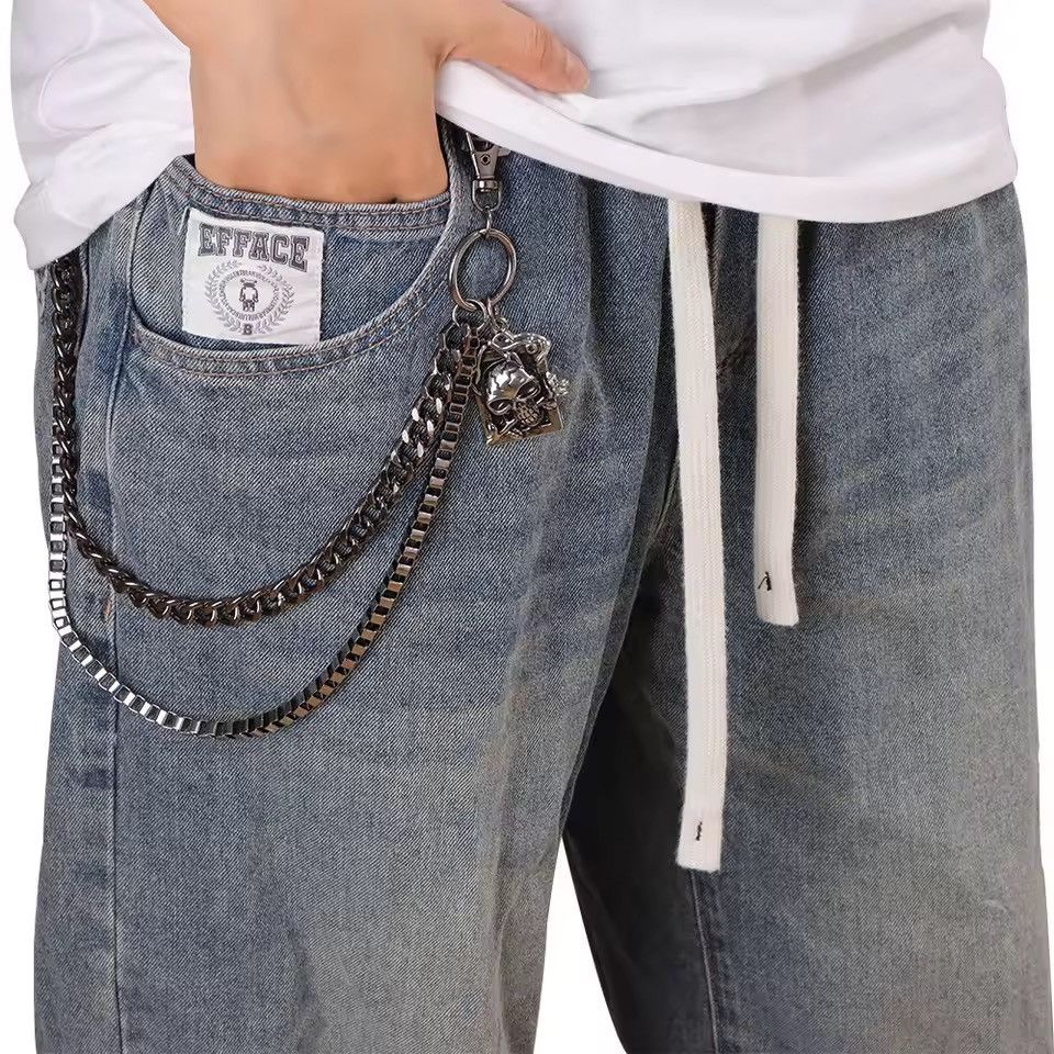 Jewelry Skull Charm Chain Belt | Edgy Streetwear Accessory Size ONE SIZE - 2 Thumbnail
