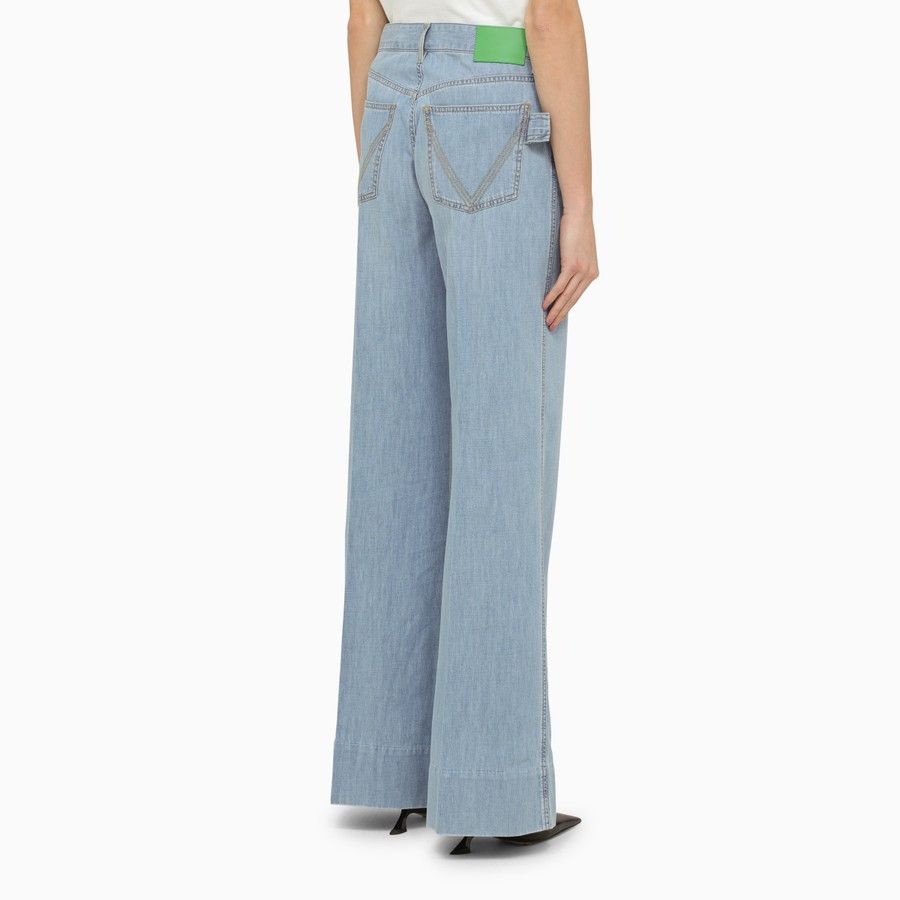 Bottega Veneta o1d2blof0824 Denim Jeans in Light Blue Size 27" / US 4 / IT 40 - 4 Thumbnail