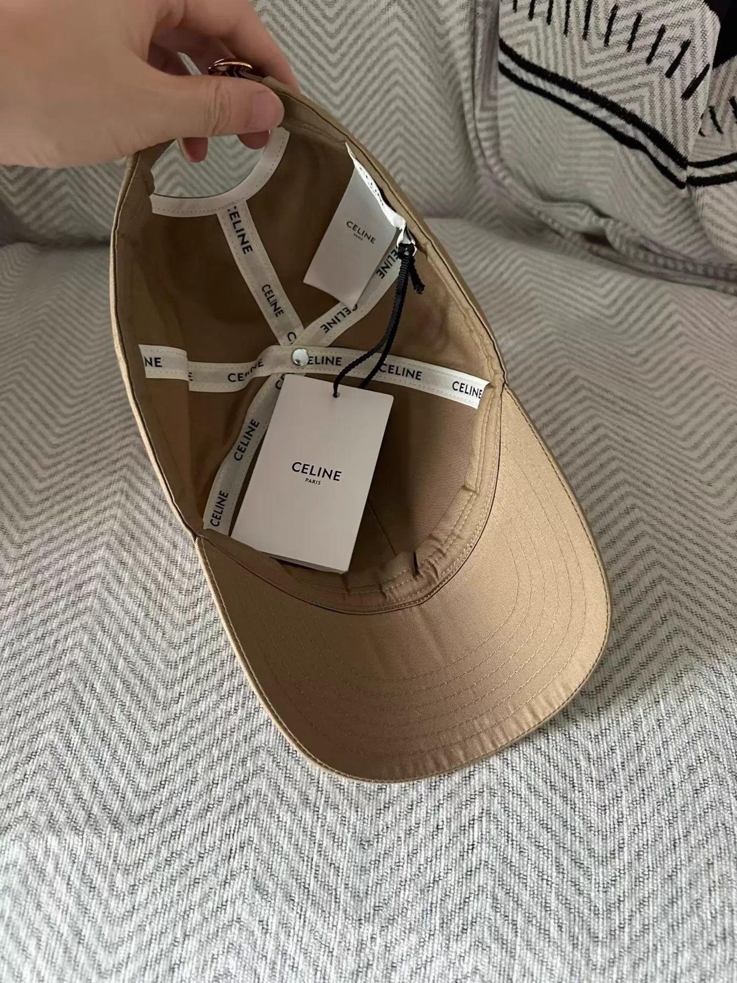 Celine CELINE Khaki Triomphe Baseball Cap L New Size ONE SIZE - 2 Thumbnail