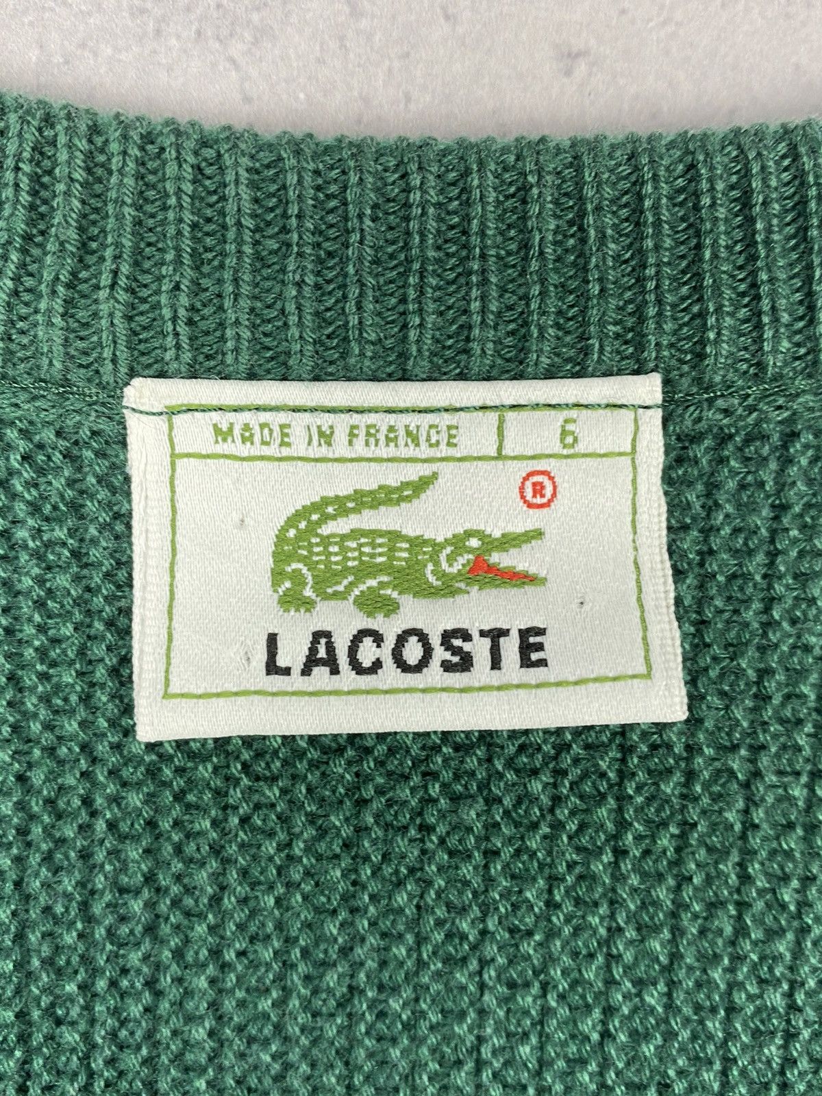 Lacoste Lacoste Stripped Designer Knitted Jumper Sweater Vintage 90s Size US L / EU 52-54 / 3 - 14 Thumbnail