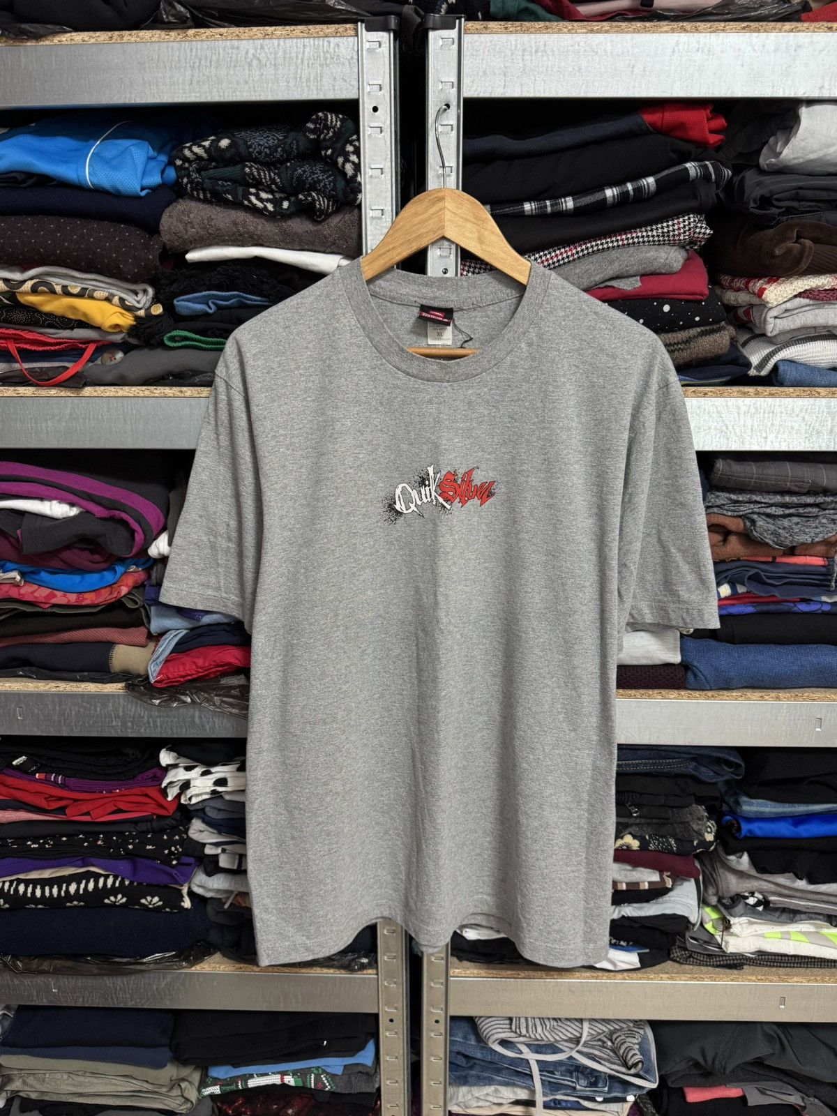 Quiksilver Vintage Quiksilver Tee Big Logo Surf Style Oversized T Shirt Size US XL / EU 56 / 4 - 2 Thumbnail