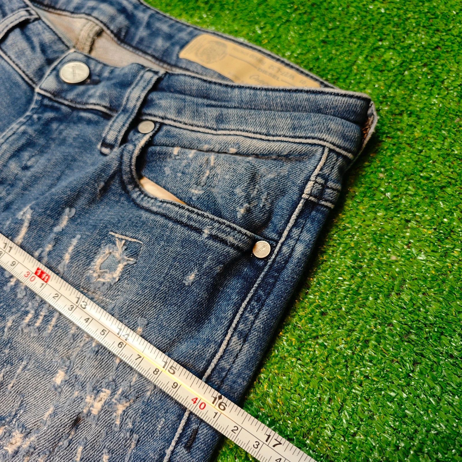 Diesel Diesel Gracey Jeans Womens 27 zip fly super slim skinny Size 27" / US 4 / IT 40 - 14 Thumbnail