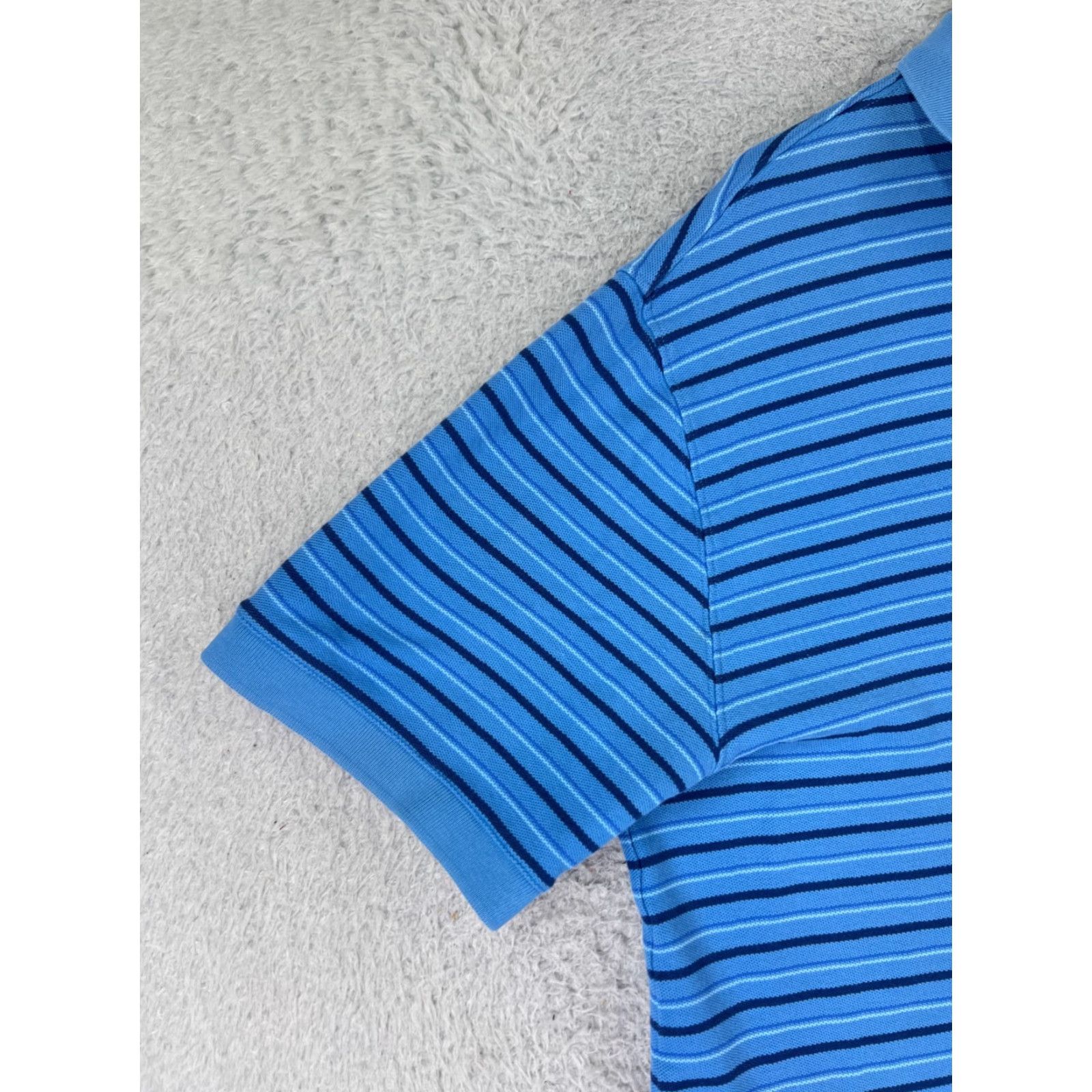 Patagonia Patagonia Polo Shirt Mens Large Blue Stripe 100% Cotton Knit Short Sleeve Golf Century Size US L / EU 52-54 / 3 - 5 Thumbnail